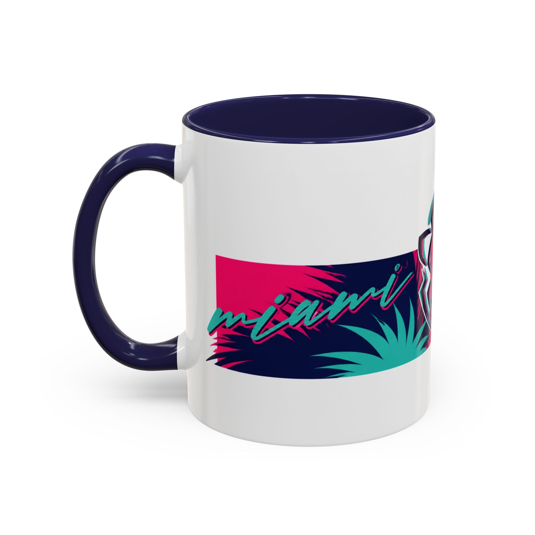 Verstappen Tropical Viper Accent Coffee Mug — Neon Palm Beach Design
