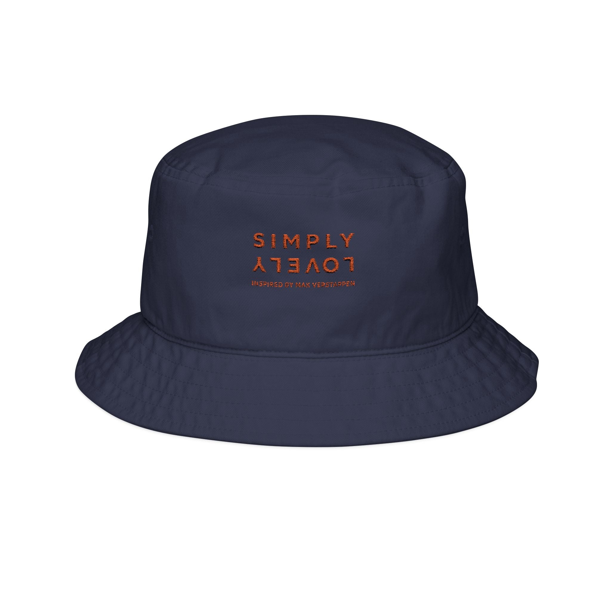 Simply Lovely Embroidered Bucket Hat — Minimal Retro Logo Sun Hat