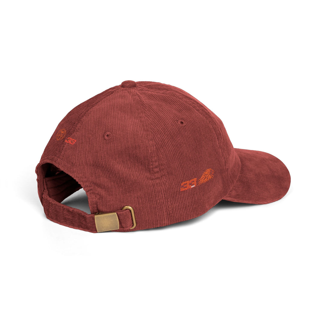 'Unleash the Lion #33' Embroidered Patch Corduroy Vintage Cap