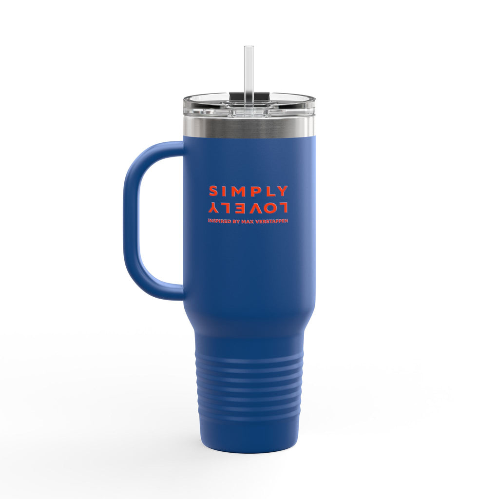 40oz Insulated Travel Mug — Red Lion Emblem "#UNLEASHTHELION"