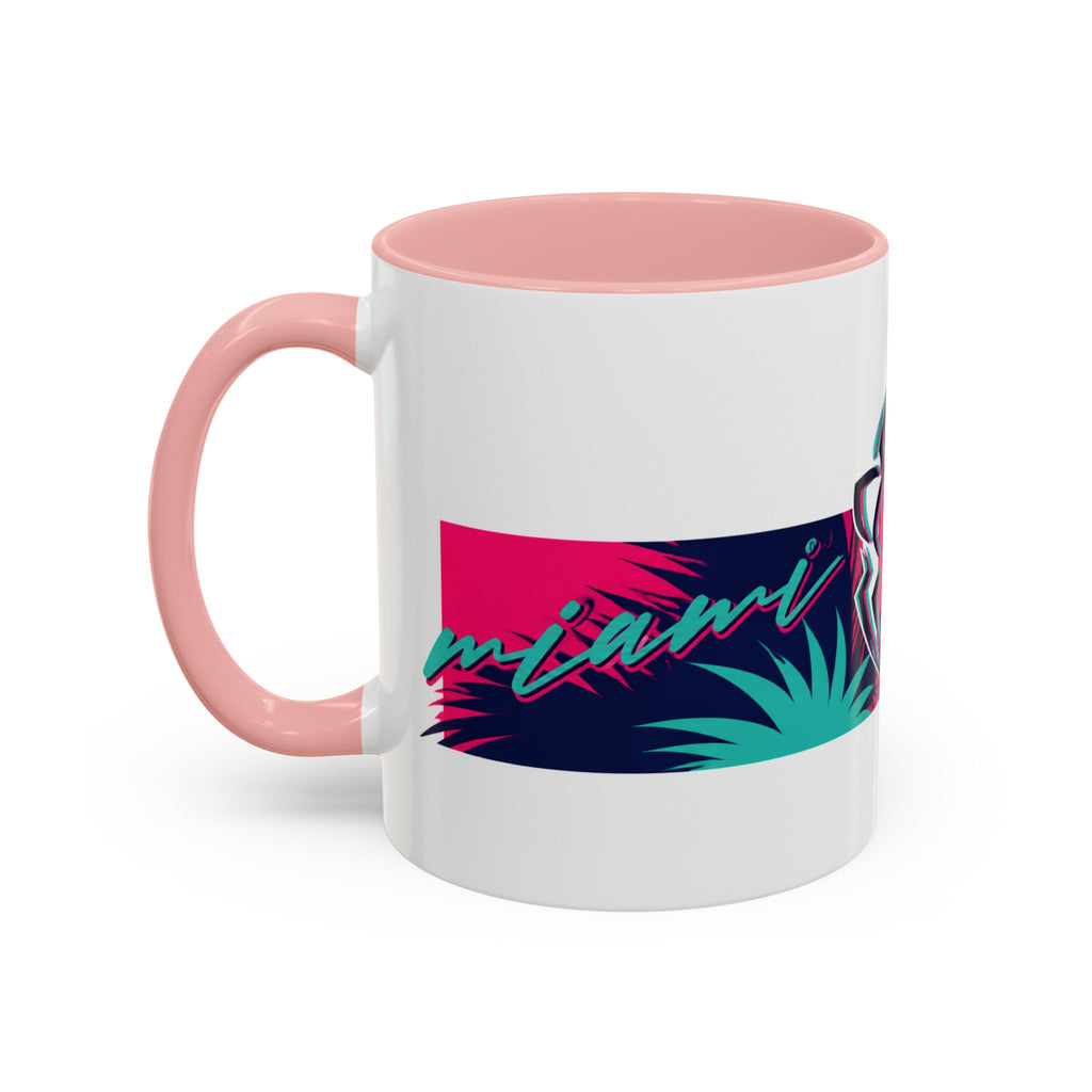 Verstappen Tropical Viper Accent Coffee Mug — Neon Palm Beach Design