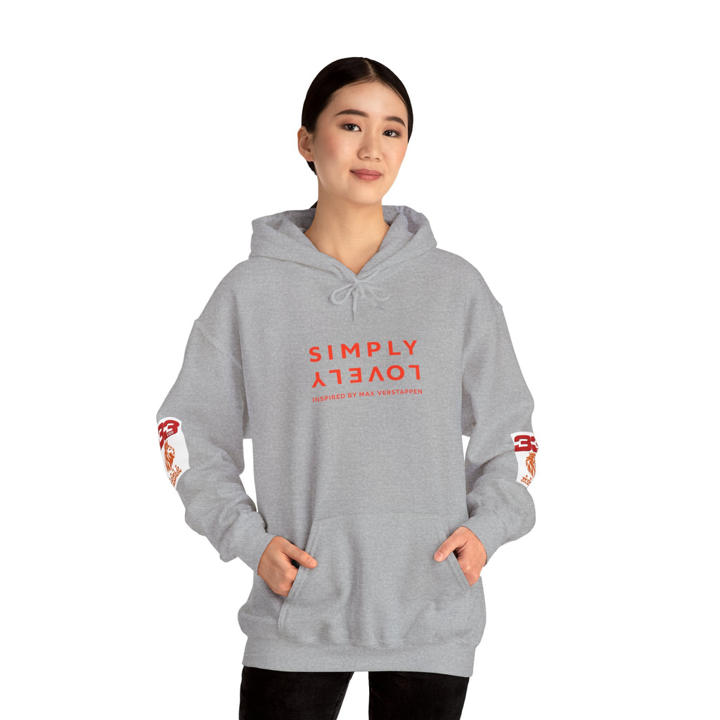 Hoodie - "SIMPLY LOVELY" Graphic Hoodie with Red Tiger Logo