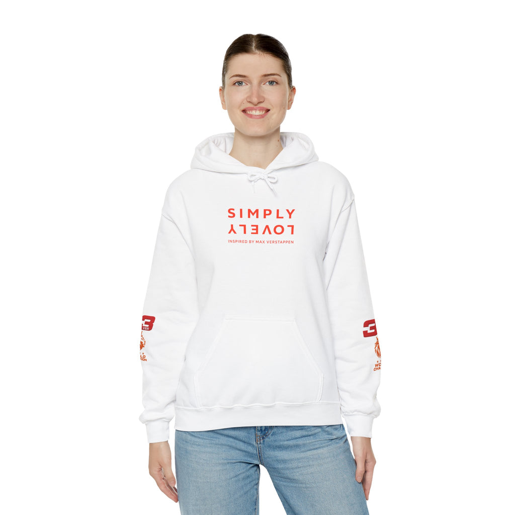 Hoodie - "SIMPLY LOVELY" Graphic Hoodie with Red Tiger Logo