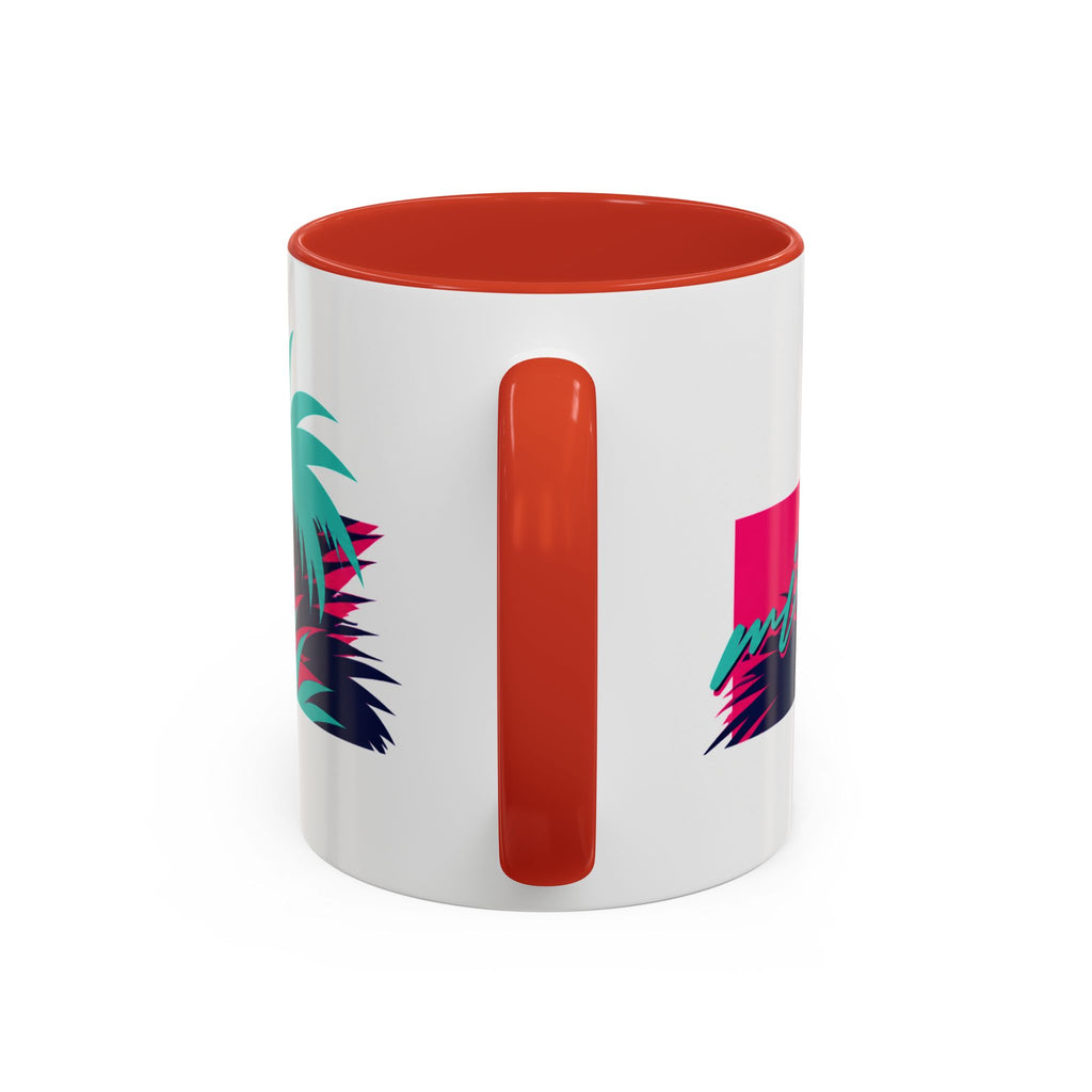 Verstappen Tropical Viper Accent Coffee Mug — Neon Palm Beach Design