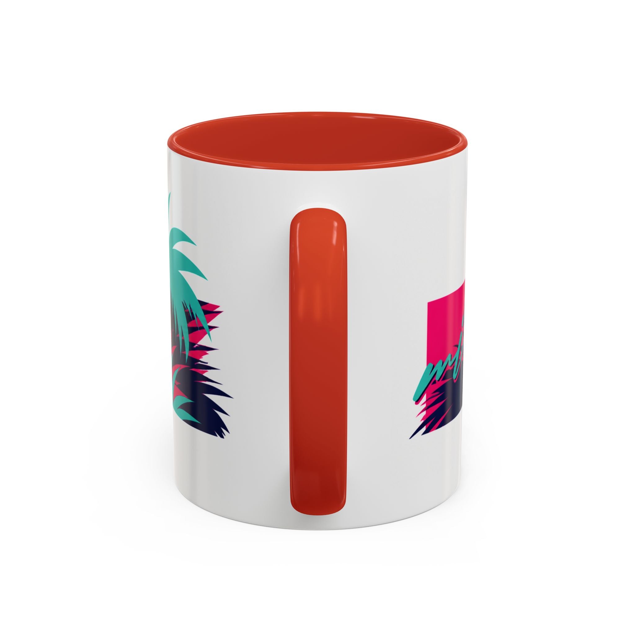 Verstappen Tropical Viper Accent Coffee Mug — Neon Palm Beach Design