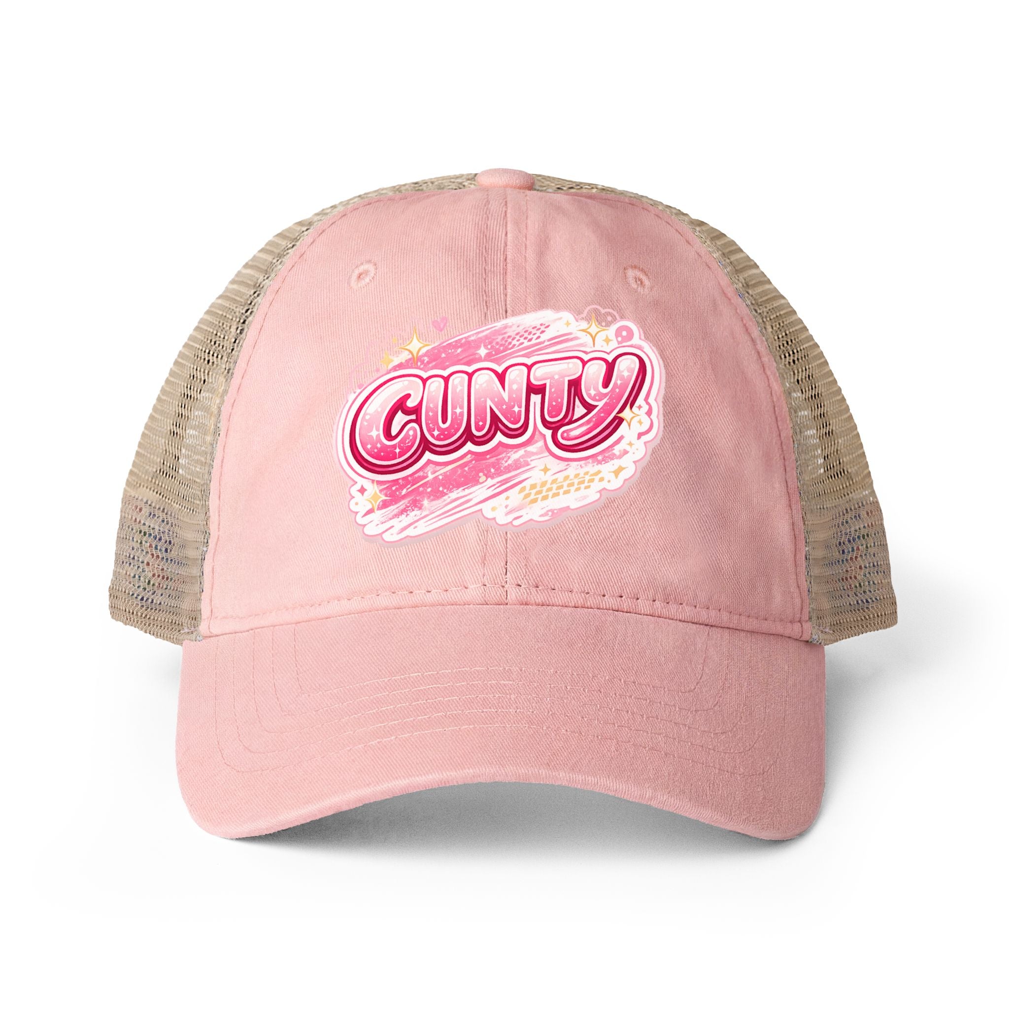 CUNTY Women's Washed Mesh-Back Cap