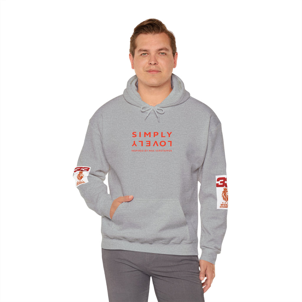 Hoodie - "SIMPLY LOVELY" Graphic Hoodie with Red Tiger Logo