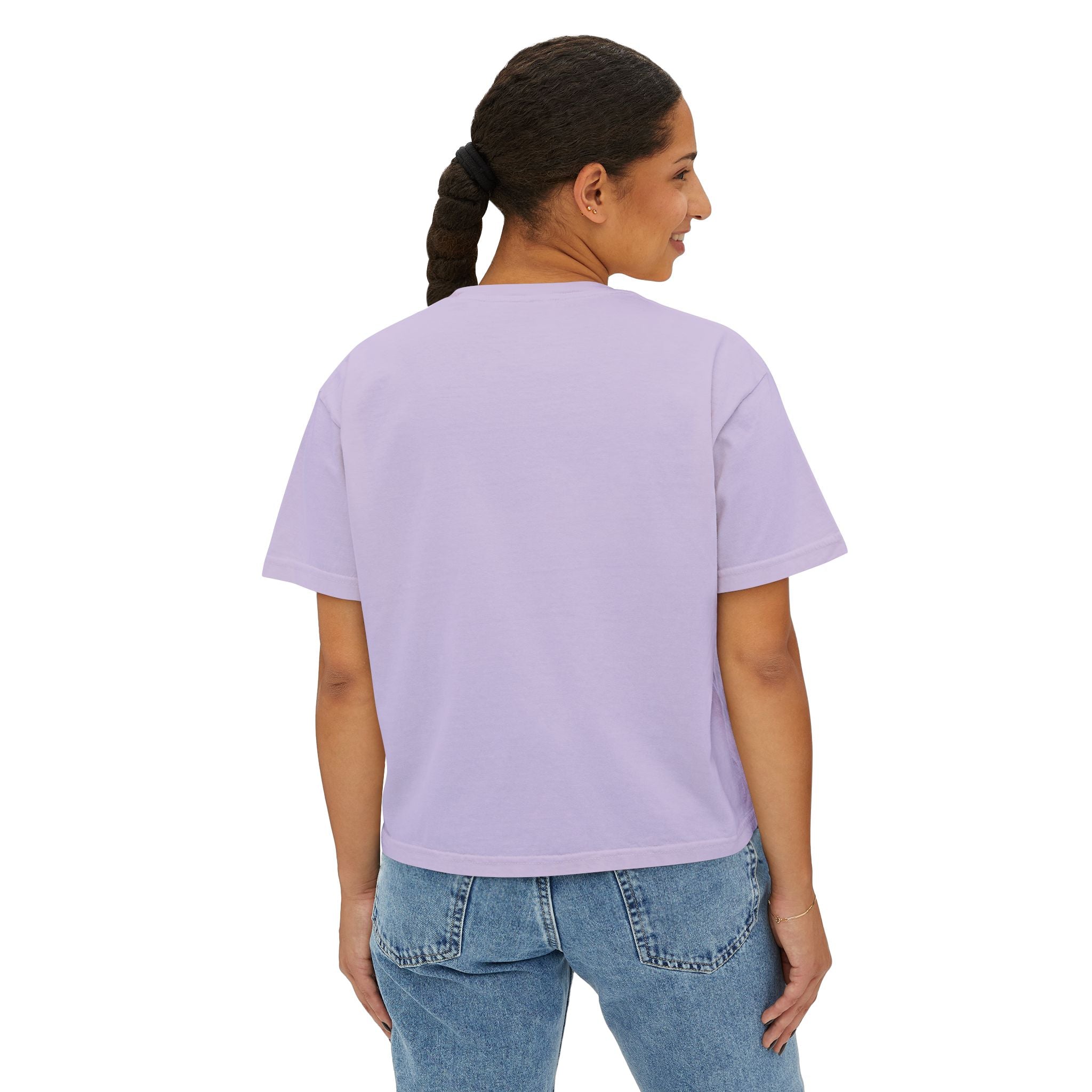 CUNTY....MOI?' Pink Retro Graphic Crop T-Shirt
