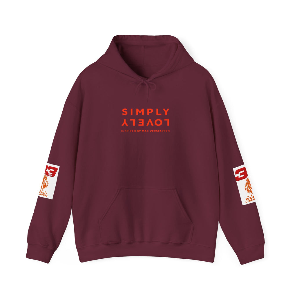 Hoodie - "SIMPLY LOVELY" Graphic Hoodie with Red Tiger Logo