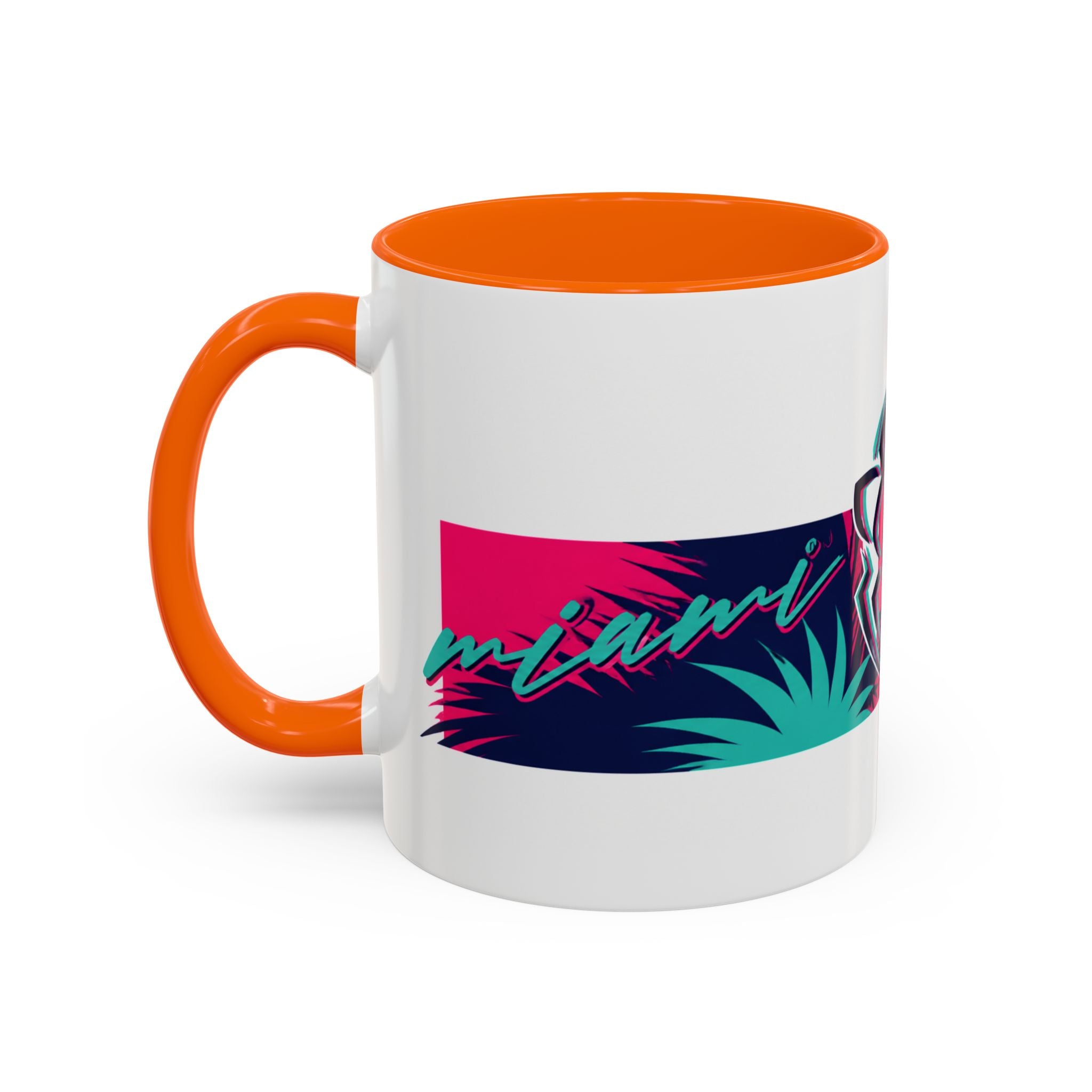 Verstappen Tropical Viper Accent Coffee Mug — Neon Palm Beach Design