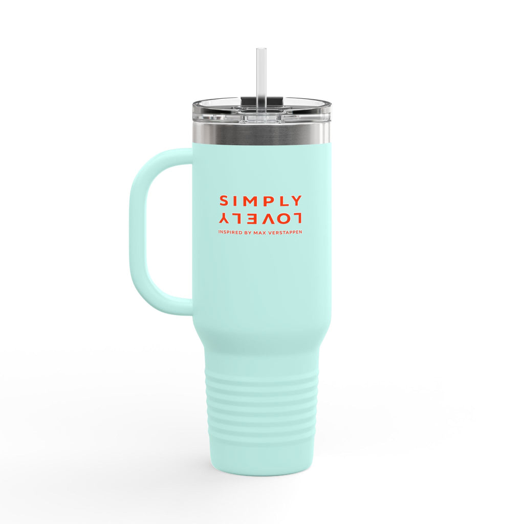 40oz Insulated Travel Mug — Red Lion Emblem "#UNLEASHTHELION"
