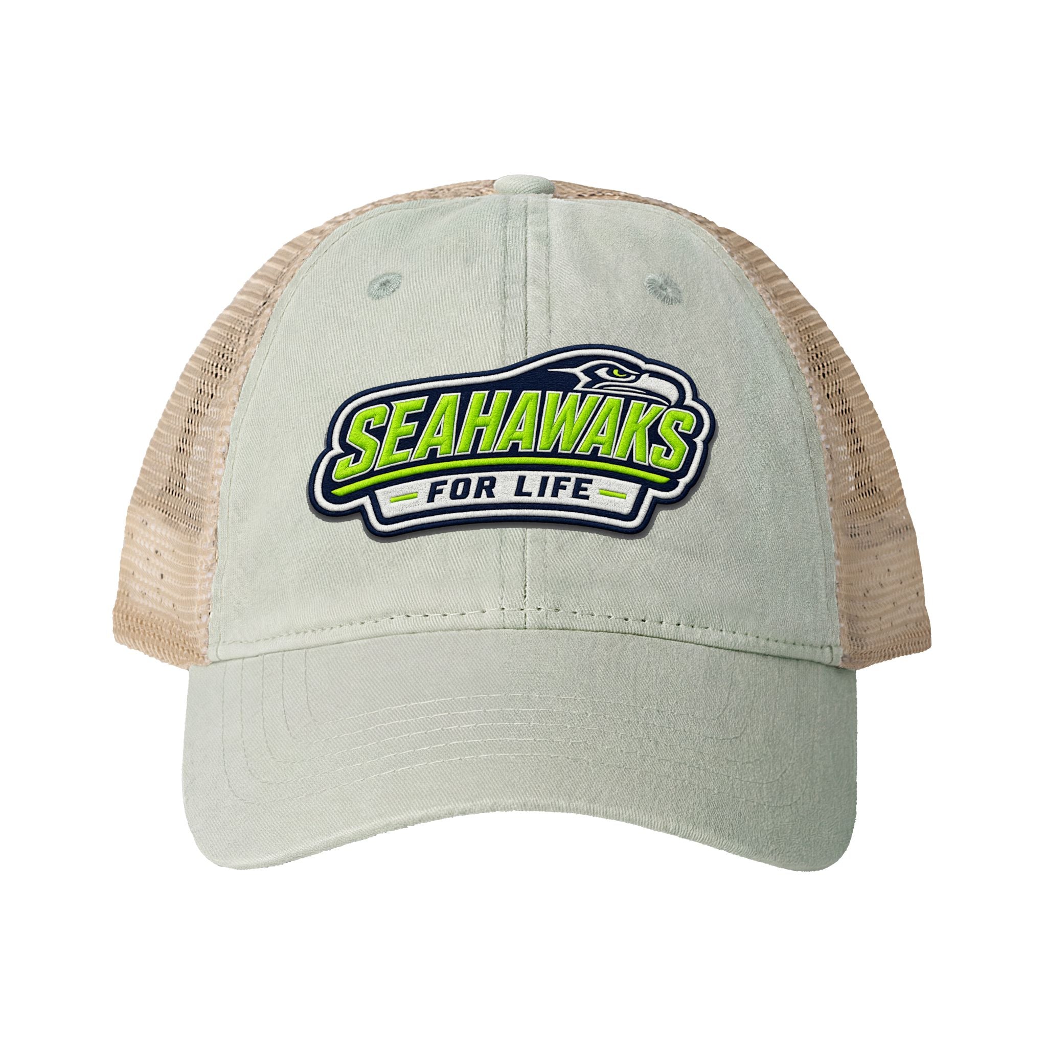 Seahawks for Life Women's Washed Mesh-Back Cap