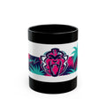 Max Verstappen Unleash The Lion Miami Palms Black Mug (11oz, 15oz)