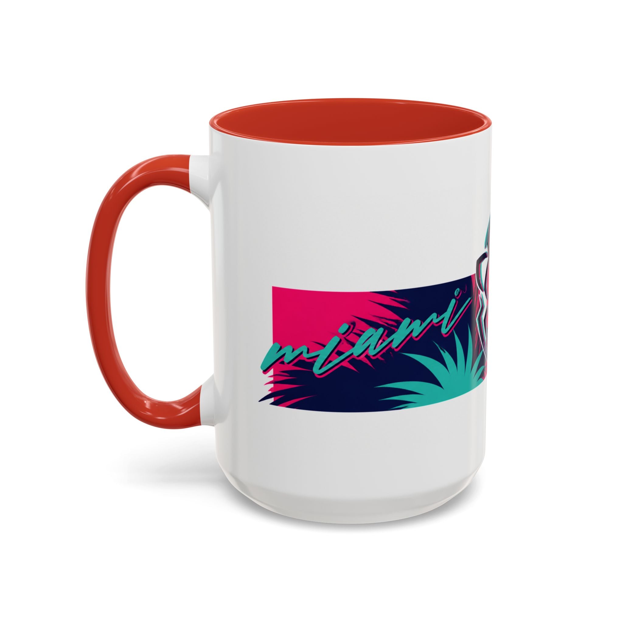 Verstappen Tropical Viper Accent Coffee Mug — Neon Palm Beach Design