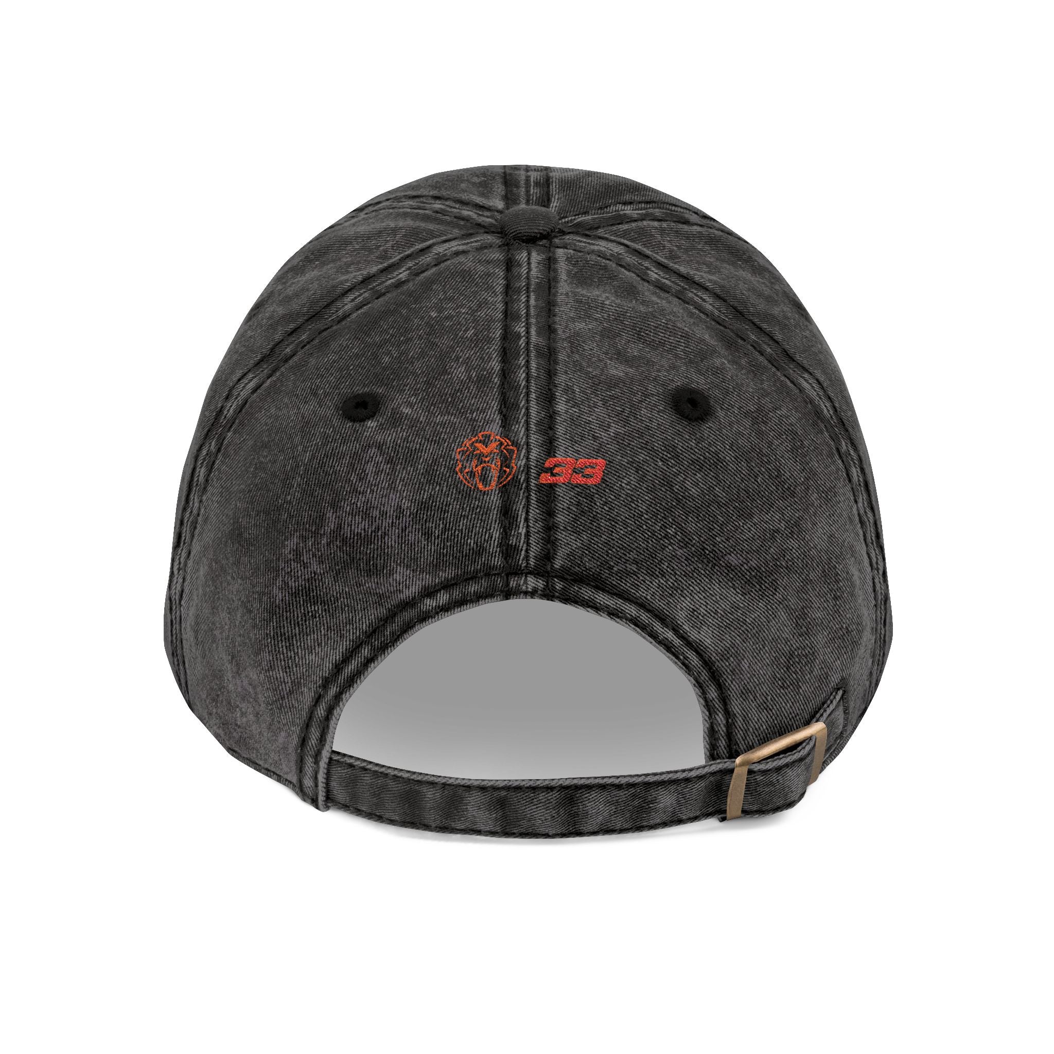 Unleash The Lion #33 Max Verstappen Vintage Embroidered Baseball Cap – Distressed Retro Logo Hat