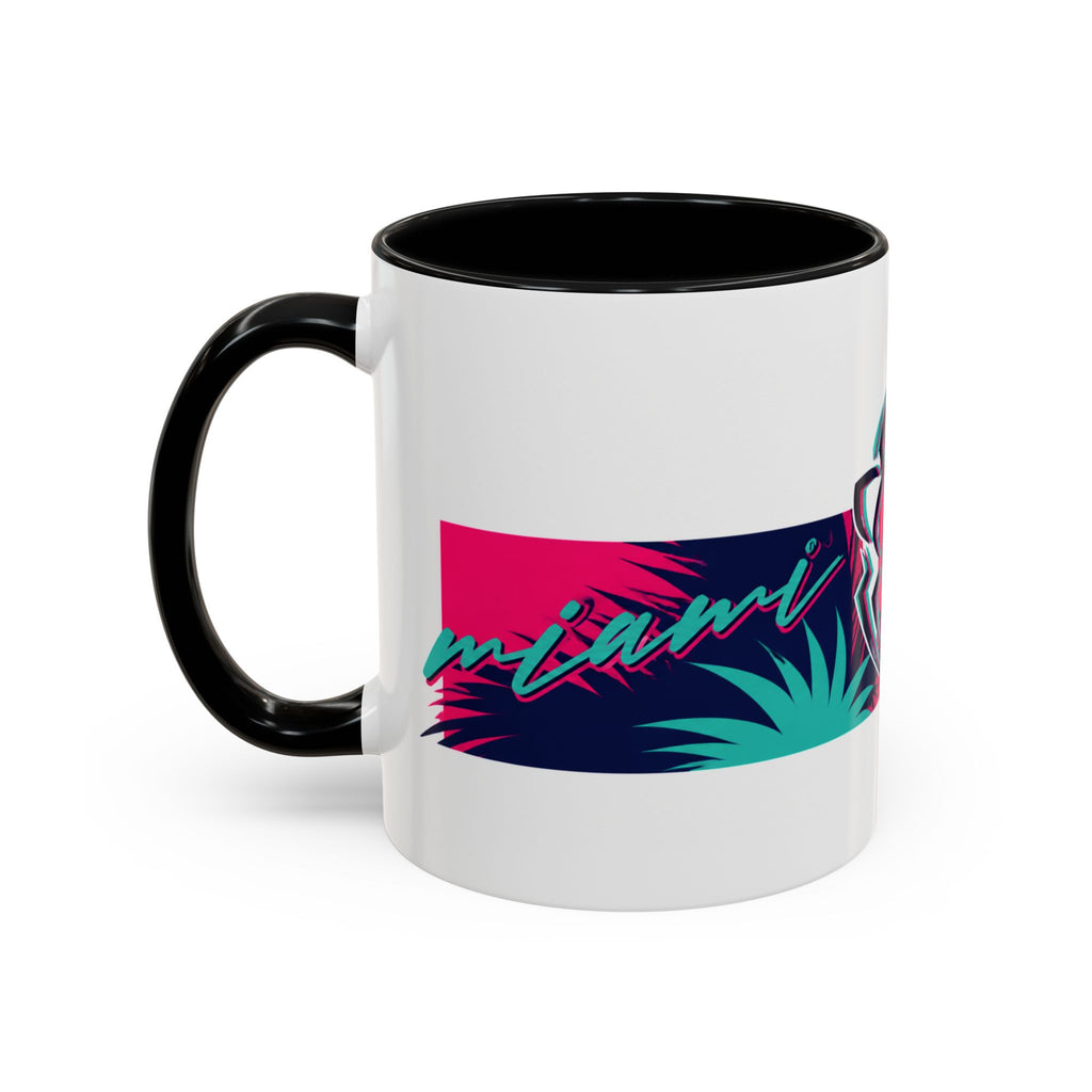 Verstappen Tropical Viper Accent Coffee Mug — Neon Palm Beach Design