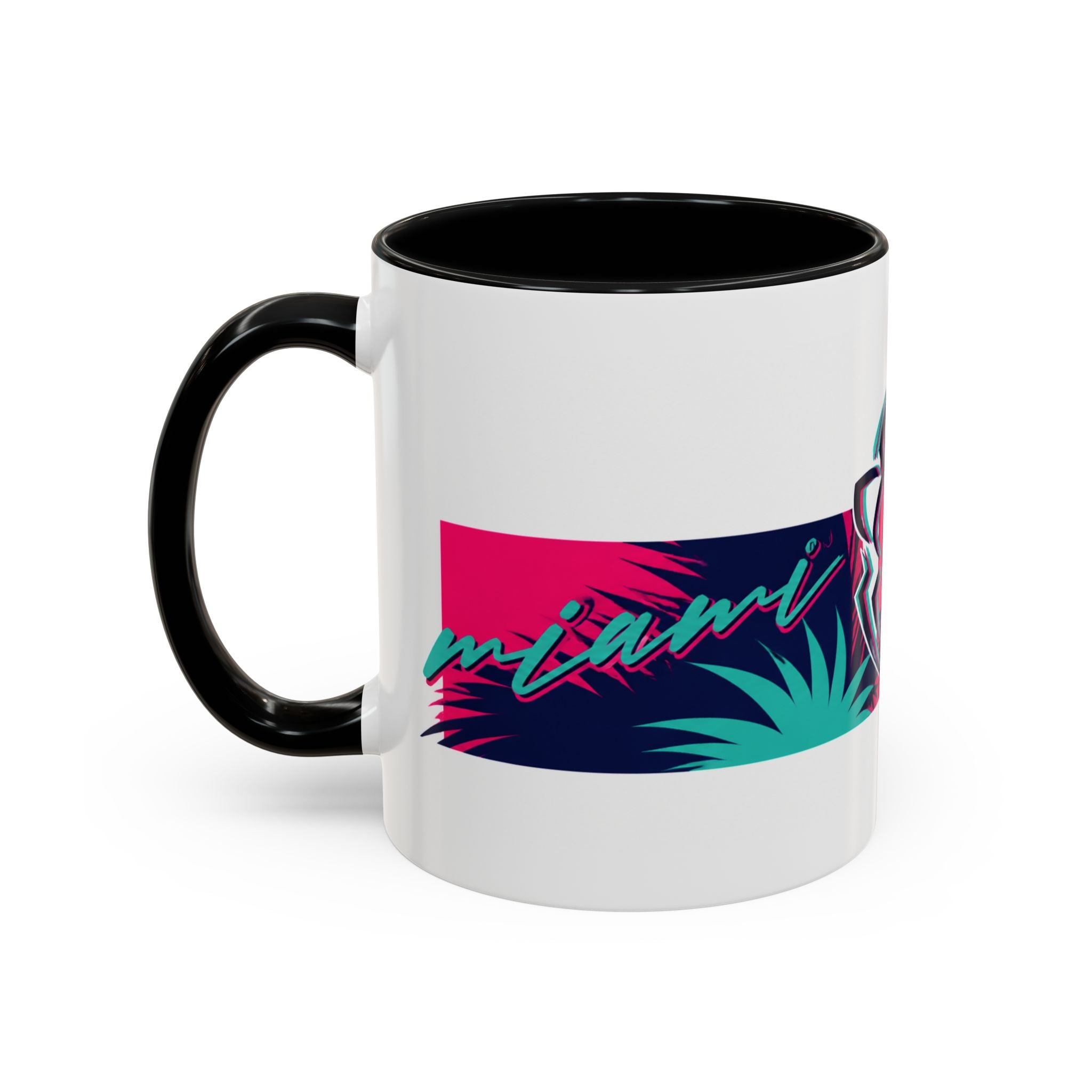 Verstappen Tropical Viper Accent Coffee Mug — Neon Palm Beach Design