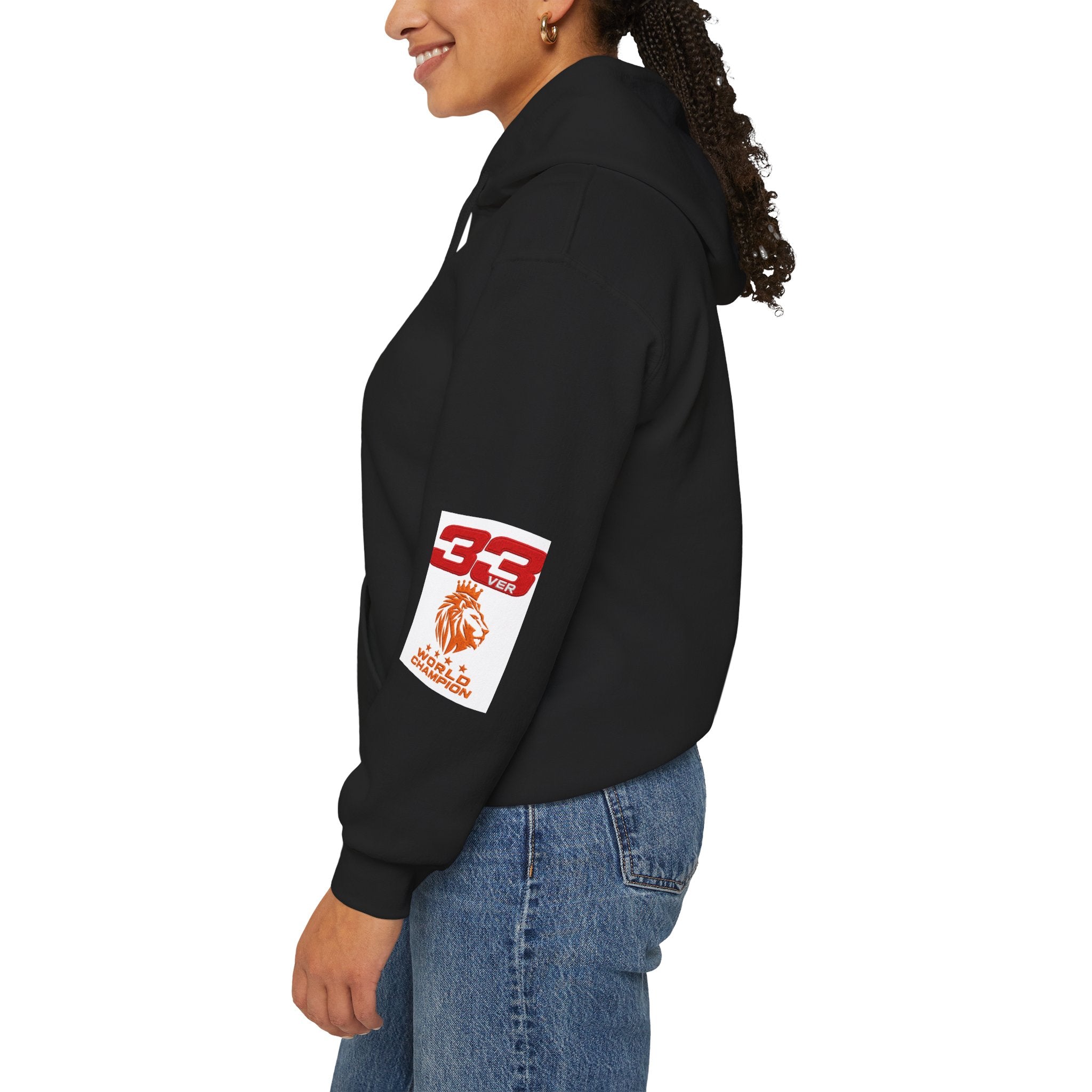 Hoodie - "SIMPLY LOVELY" Graphic Hoodie with Red Tiger Logo