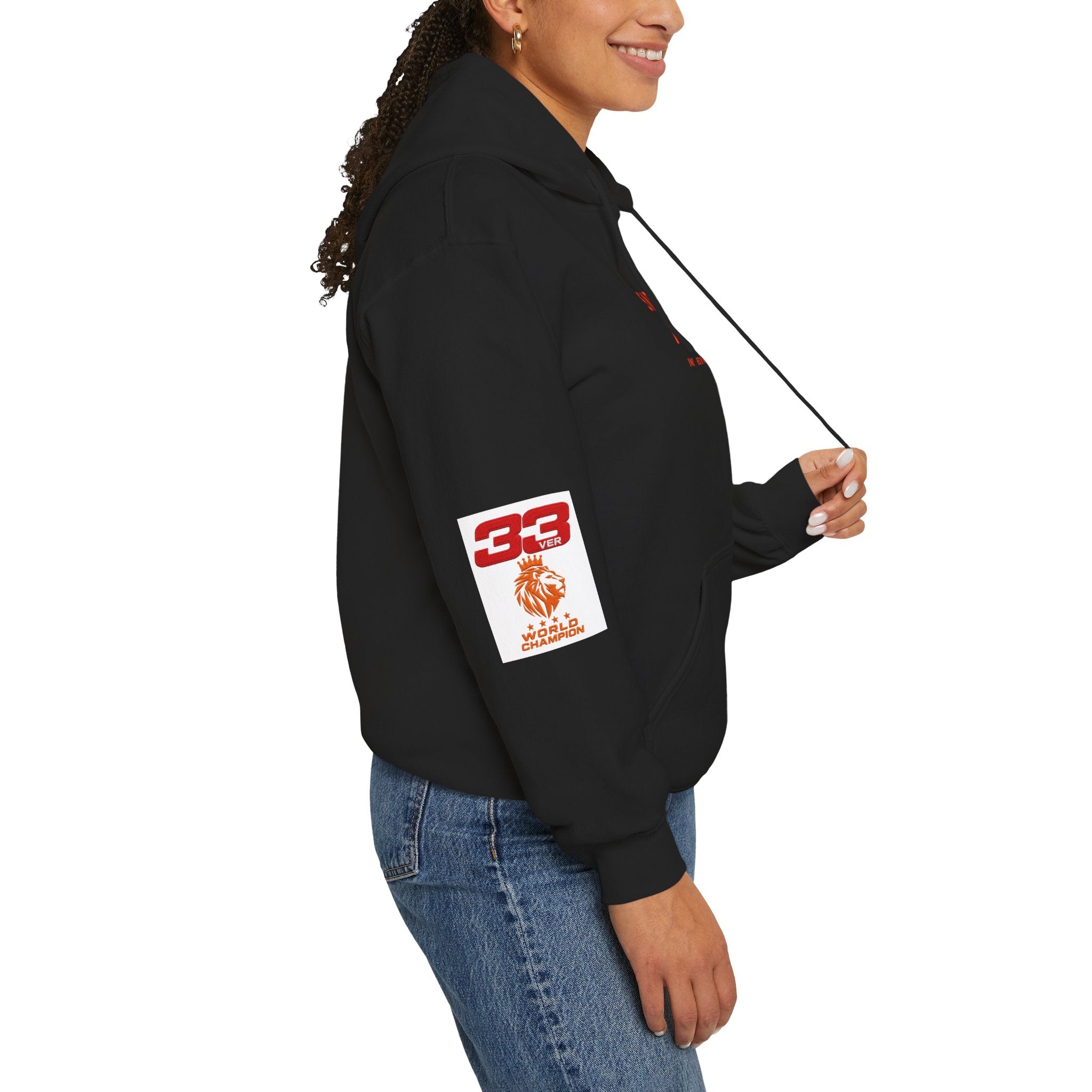 Hoodie - "SIMPLY LOVELY" Graphic Hoodie with Red Tiger Logo