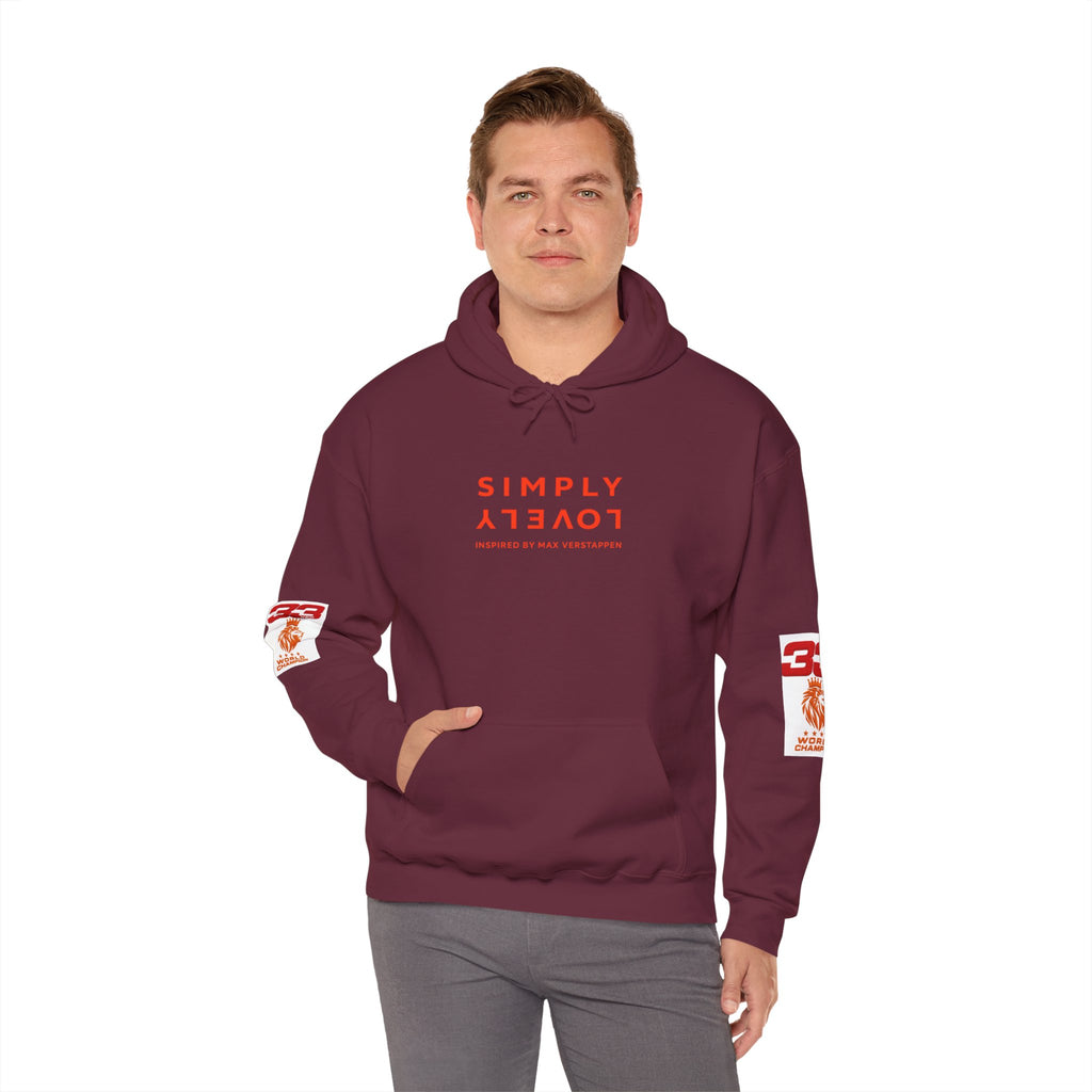 Hoodie - "SIMPLY LOVELY" Graphic Hoodie with Red Tiger Logo