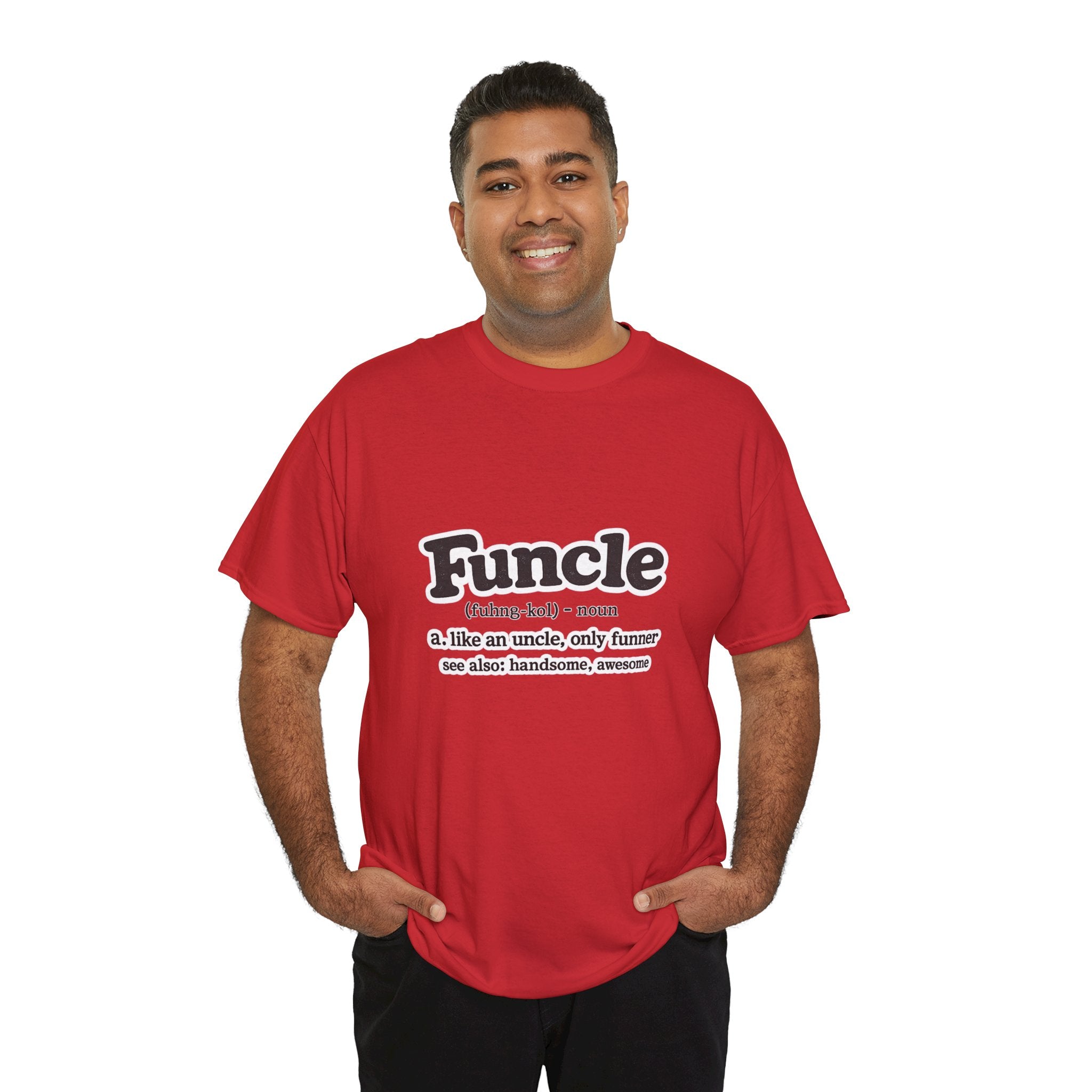 Funny 'Funcle (noun): like an uncle, only funner' Graphic Tee for Uncles