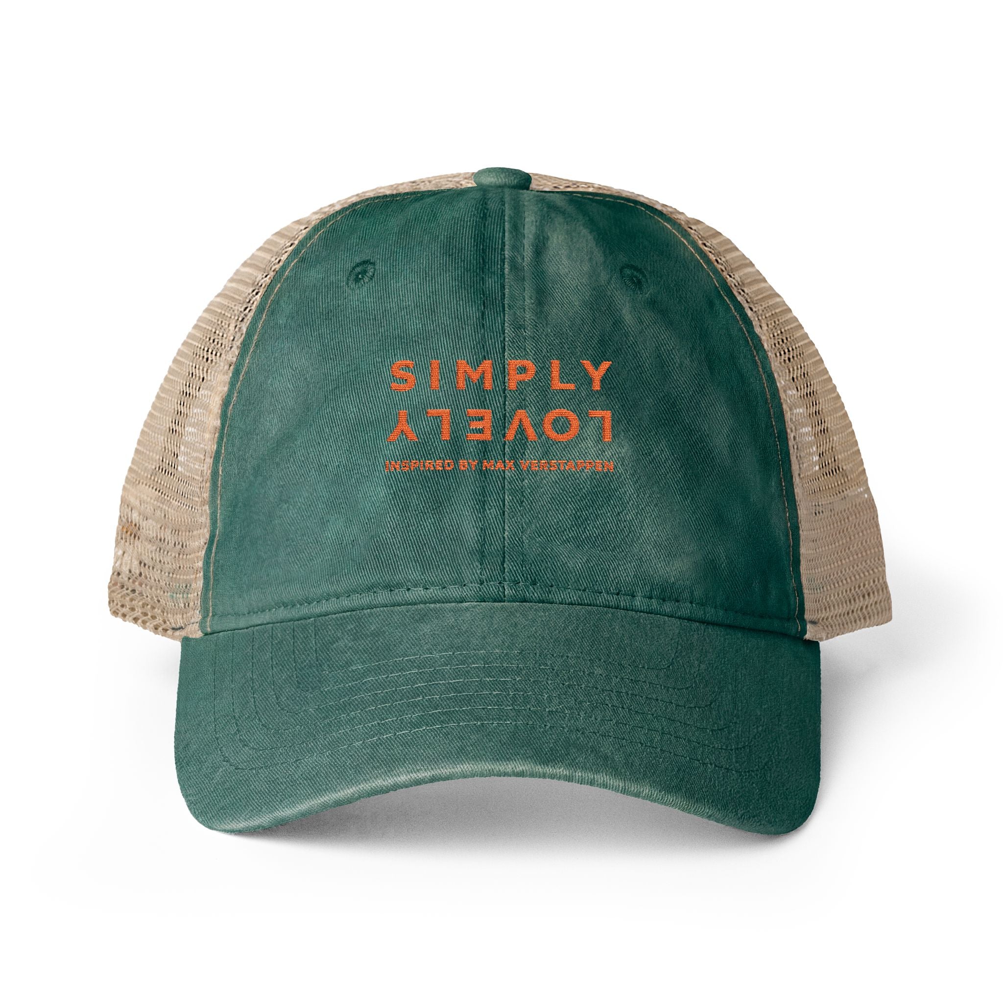 "SIMPLY LOVELY" Women's Washed Mesh-Back Cap