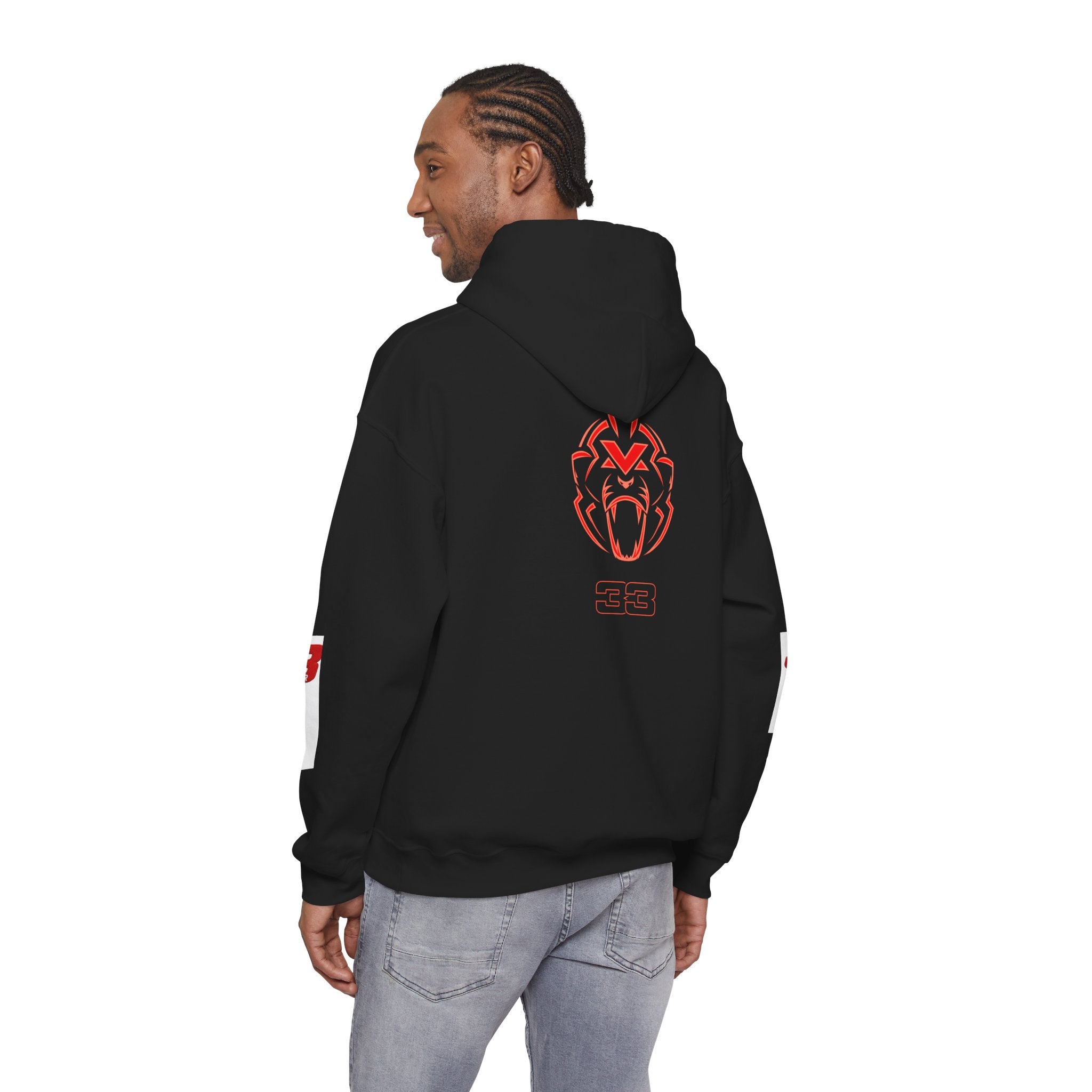 Hoodie - "SIMPLY LOVELY" Graphic Hoodie with Red Tiger Logo