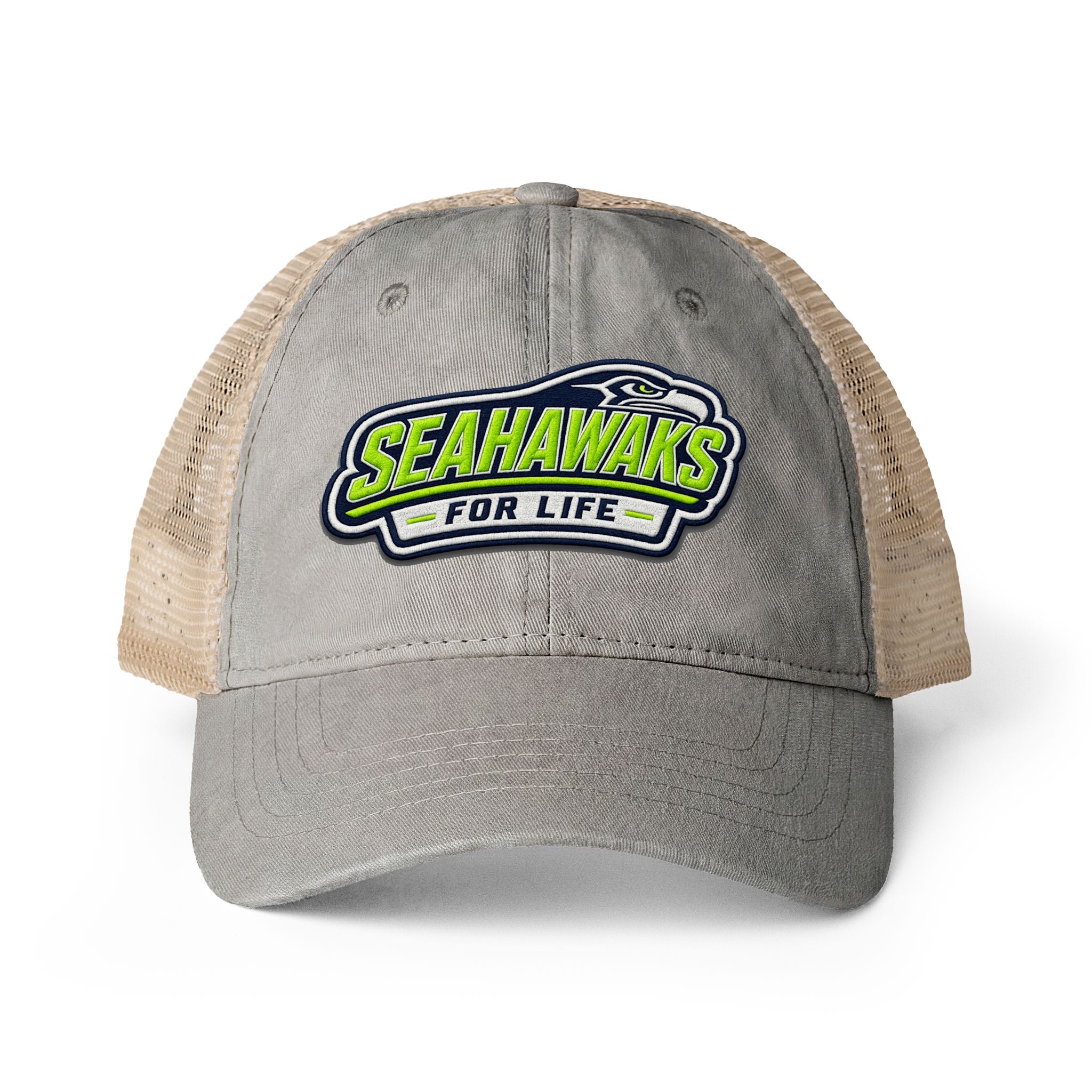 Seahawks for Life Women's Washed Mesh-Back Cap