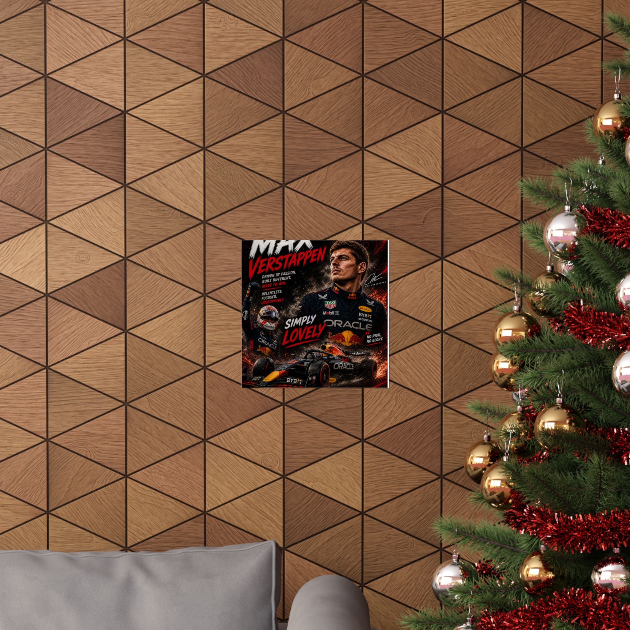 Max Verstappen Matte Poster — Vertical Racing Print