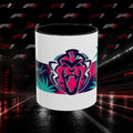 Verstappen Tropical Viper Accent Coffee Mug — Neon Palm Beach Design