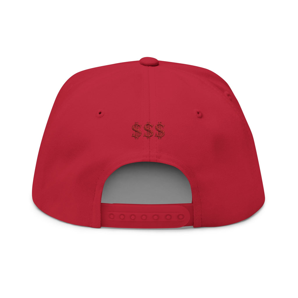 $$$ is My Love Language" Embroidered Snapback Flat Bill Cap
