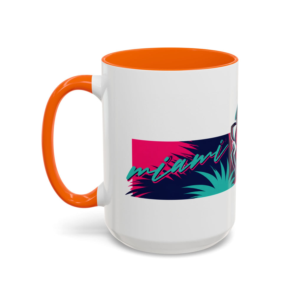 Verstappen Tropical Viper Accent Coffee Mug — Neon Palm Beach Design