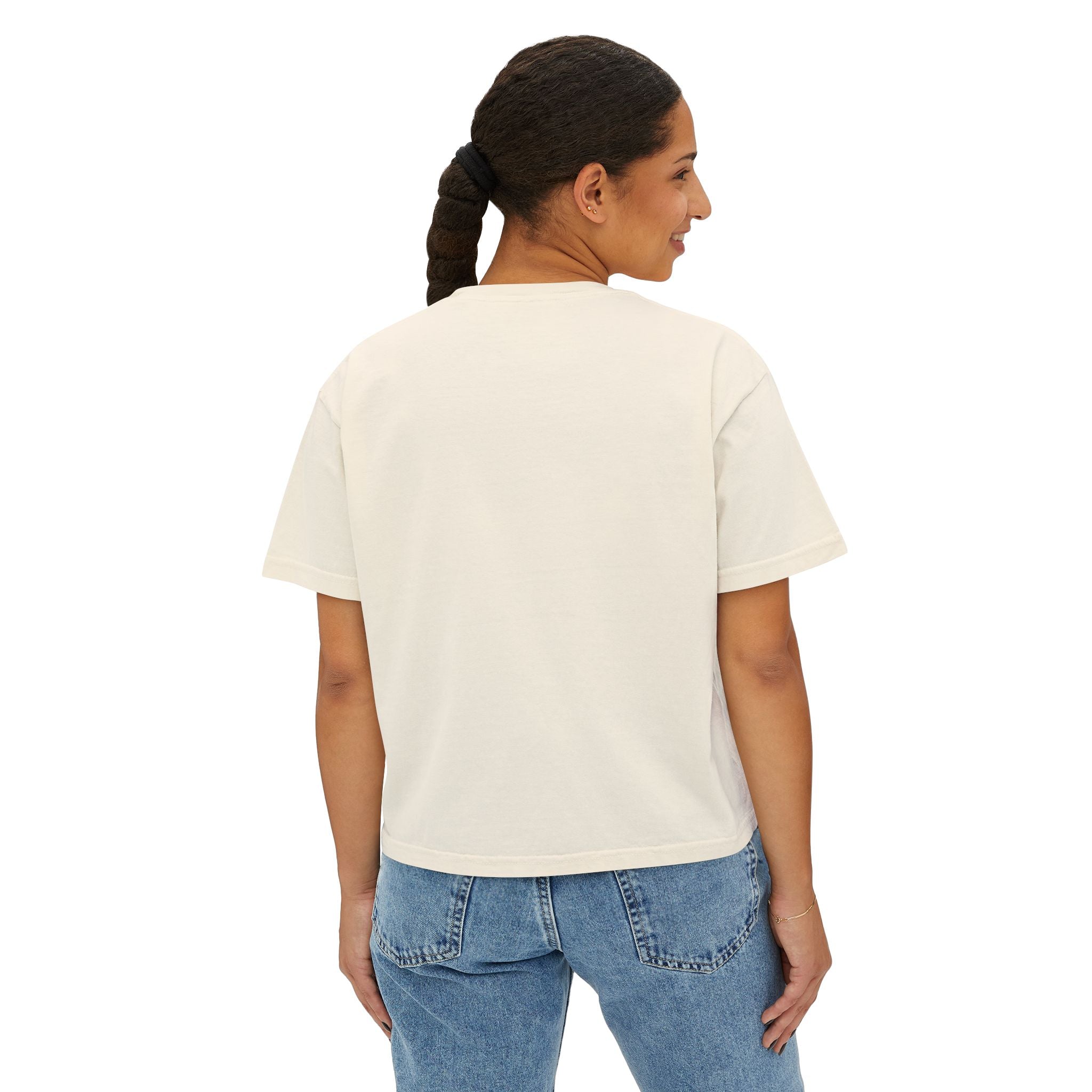 CUNTY....MOI?' Pink Retro Graphic Crop T-Shirt