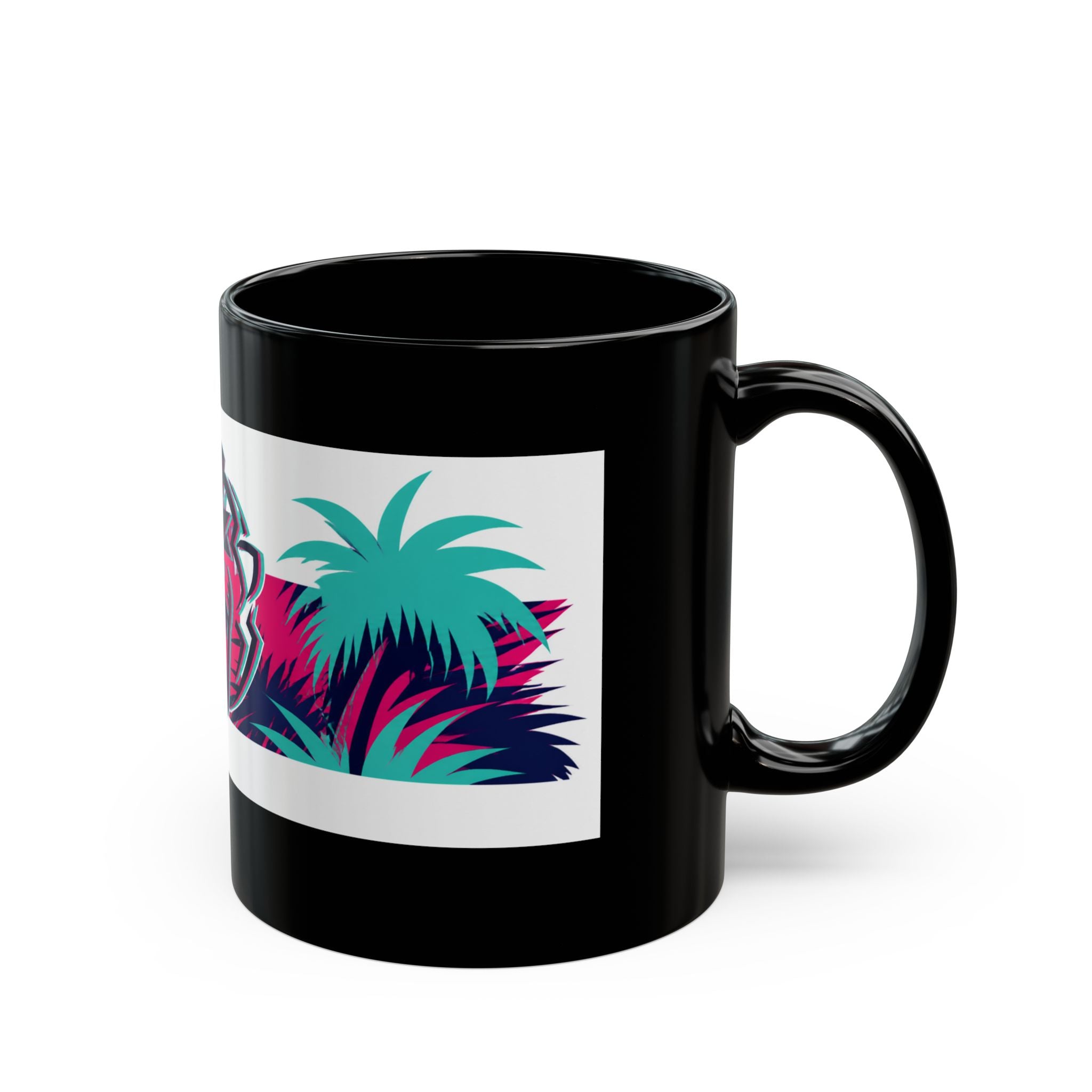 Max Verstappen Unleash The Lion Miami Palms Black Mug (11oz, 15oz)