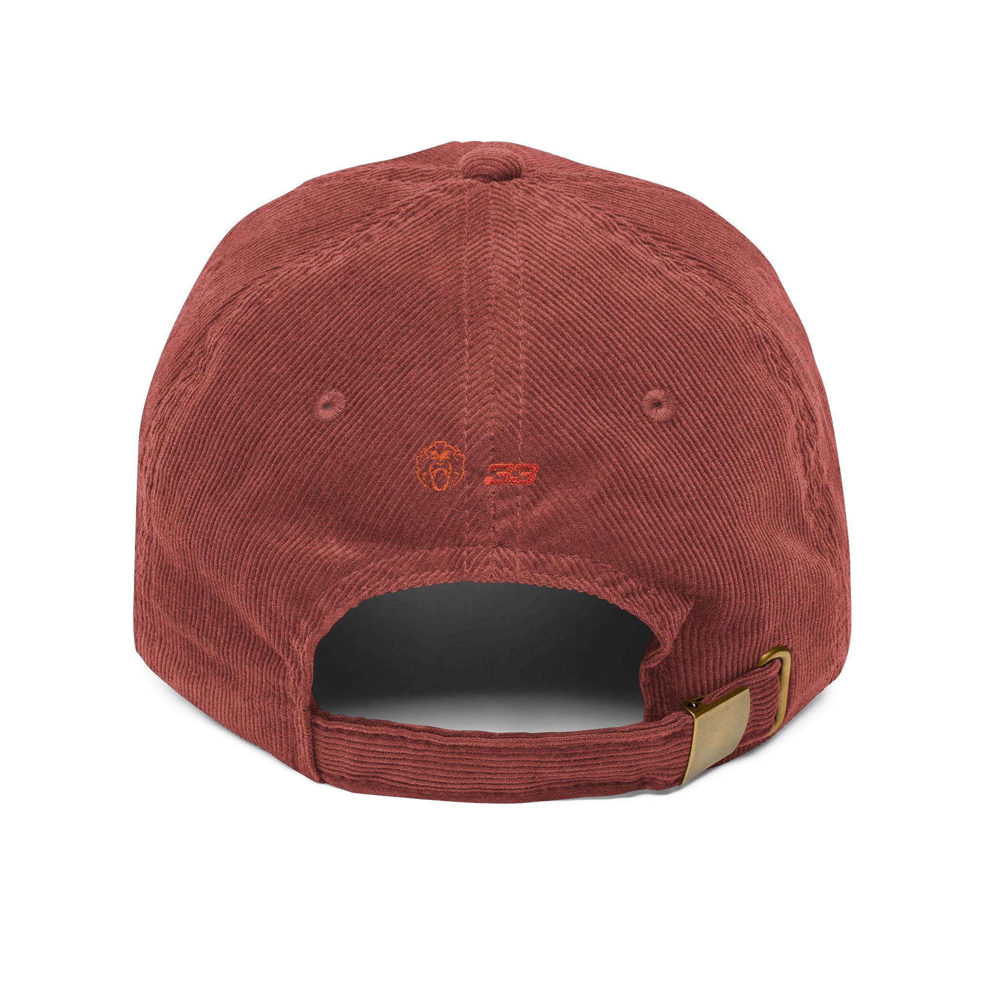 'Unleash the Lion #33' Embroidered Patch Corduroy Vintage Cap