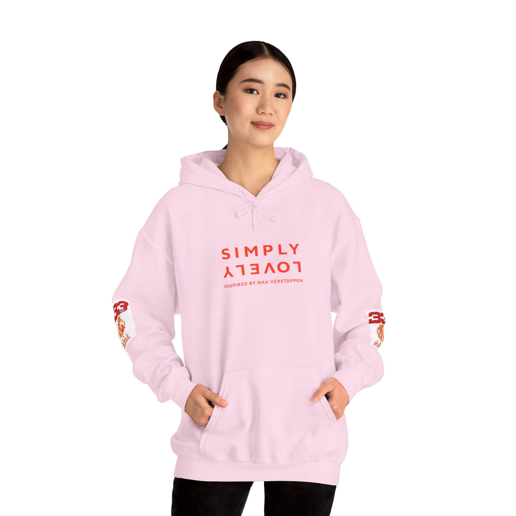 Hoodie - "SIMPLY LOVELY" Graphic Hoodie with Red Tiger Logo