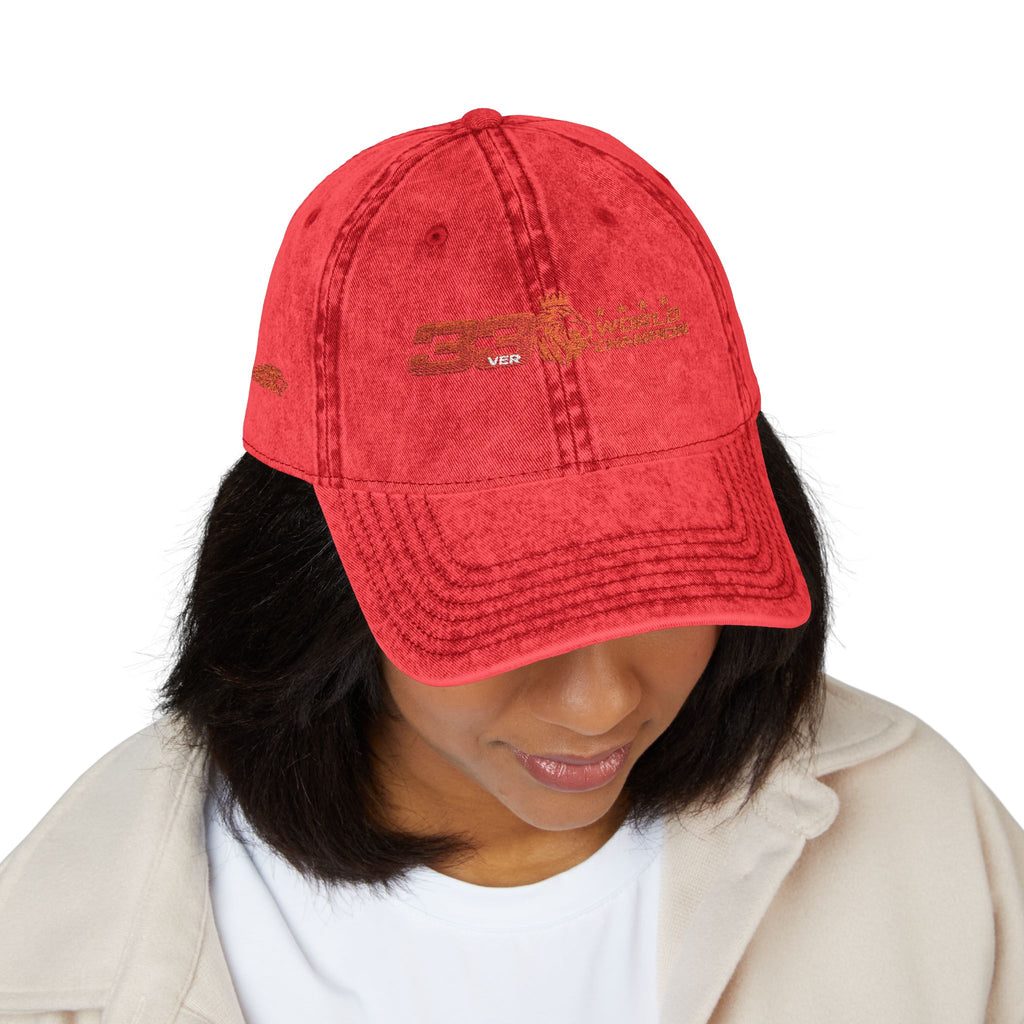 Unleash The Lion #33 Max Verstappen Vintage Embroidered Baseball Cap – Distressed Retro Logo Hat