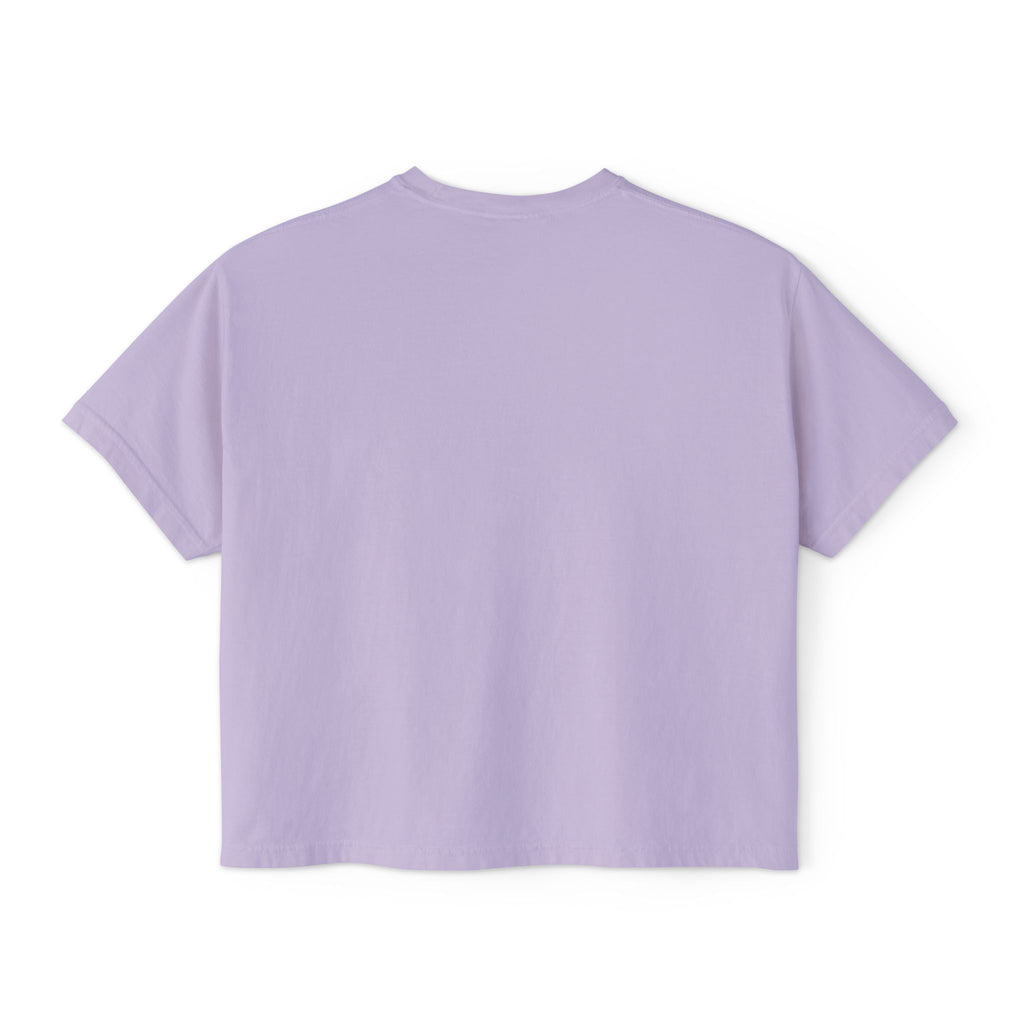 CUNTY....MOI?' Pink Retro Graphic Crop T-Shirt