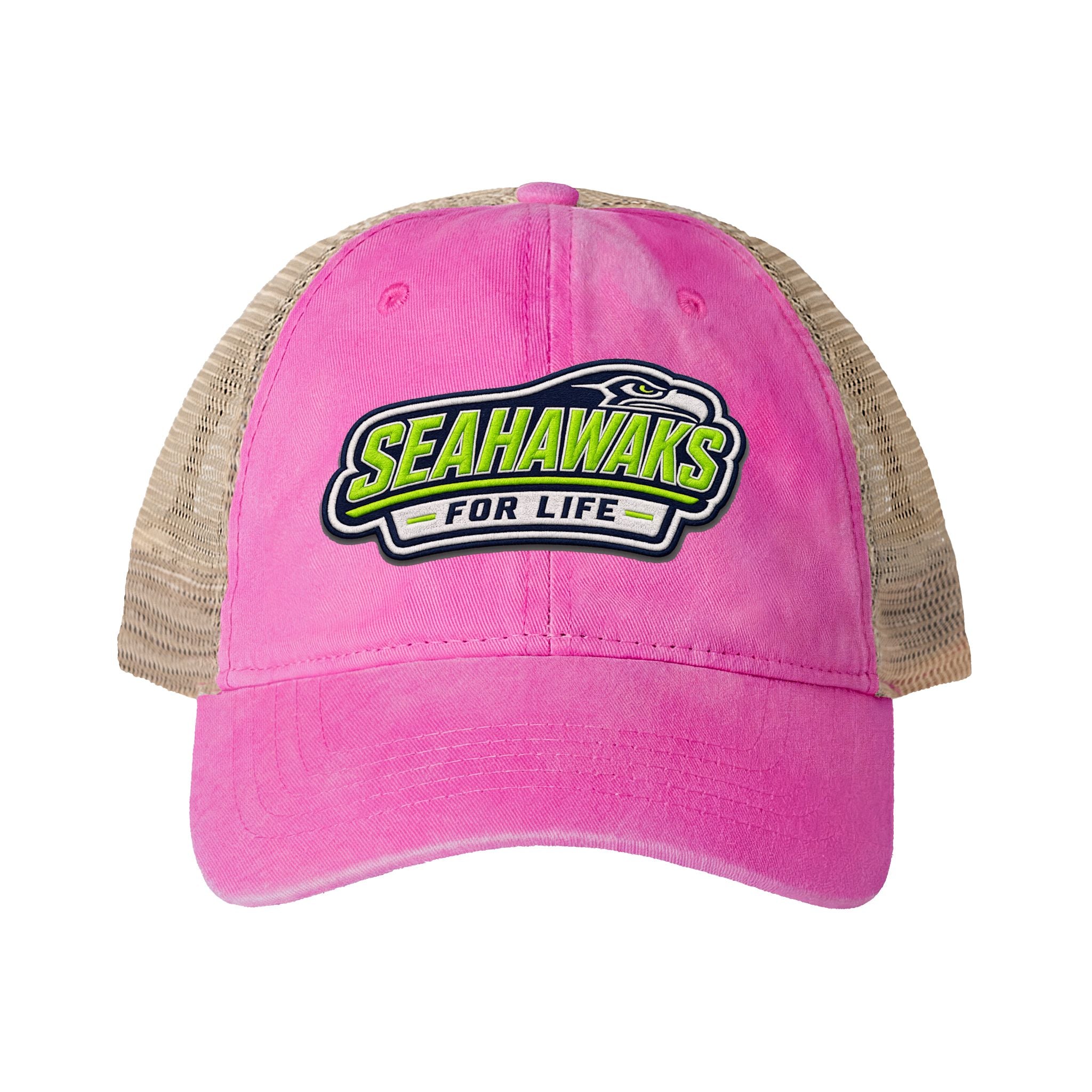 Seahawks for Life Women's Washed Mesh-Back Cap