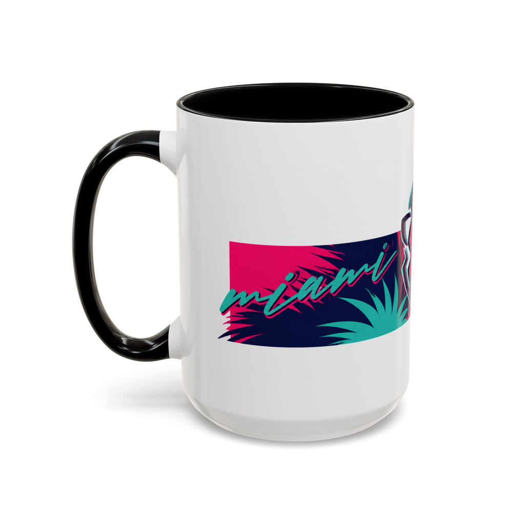 Verstappen Tropical Viper Accent Coffee Mug — Neon Palm Beach Design