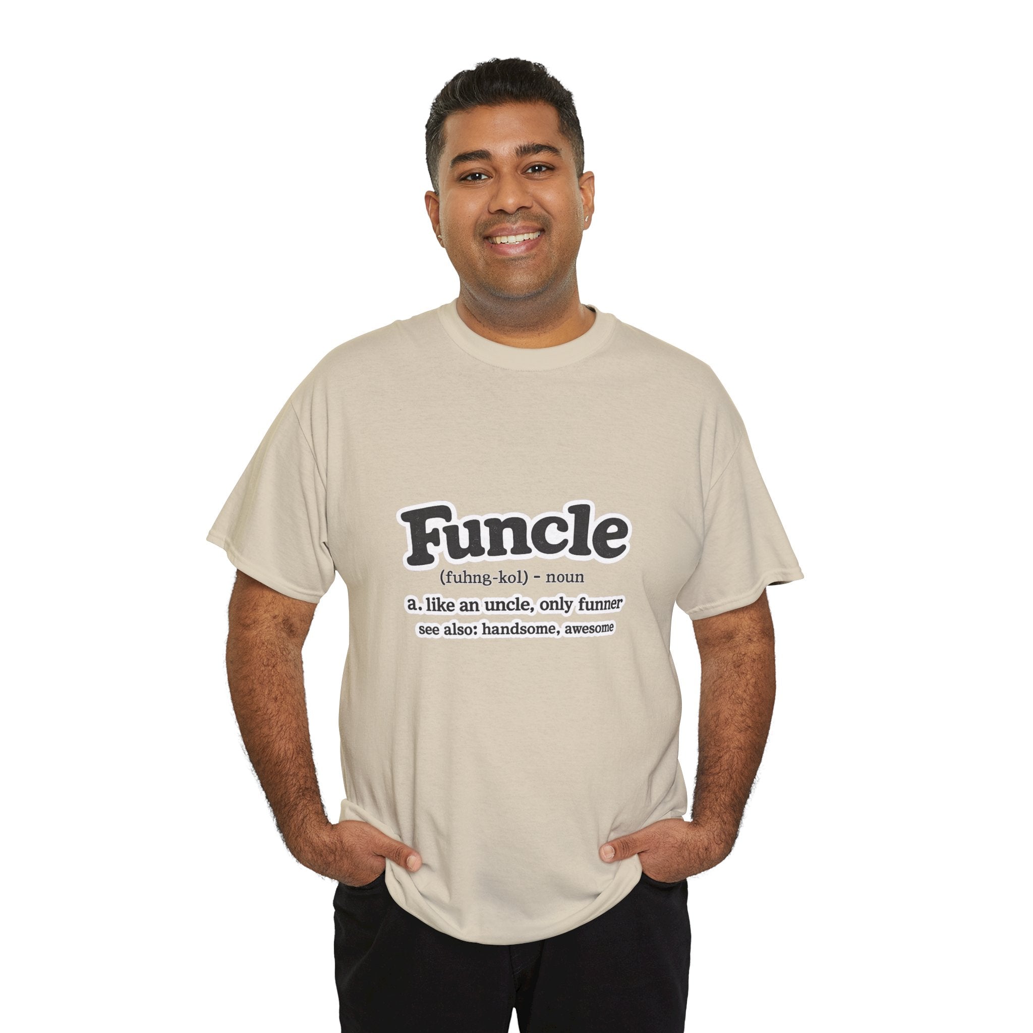 Funny 'Funcle (noun): like an uncle, only funner' Graphic Tee for Uncles