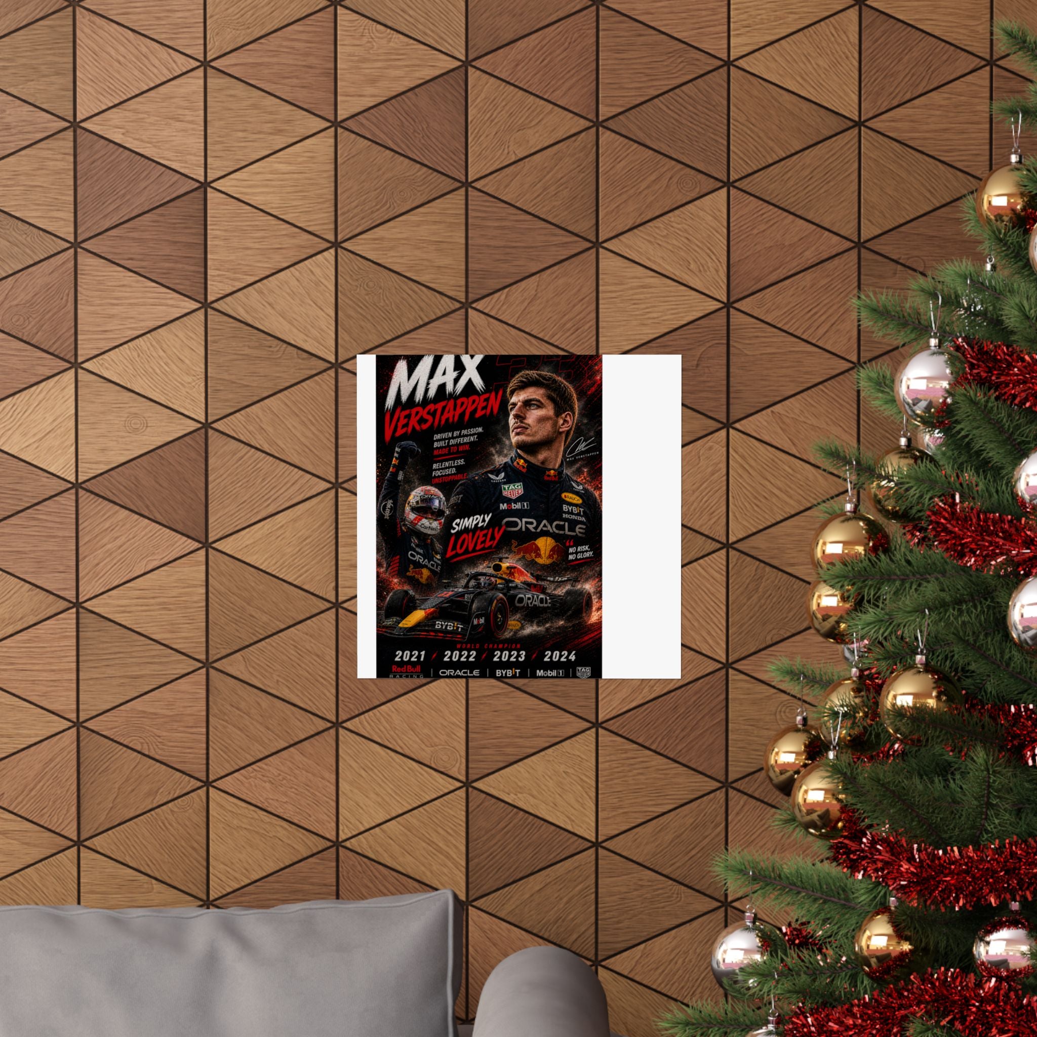 Max Verstappen Matte Poster — Vertical Racing Print