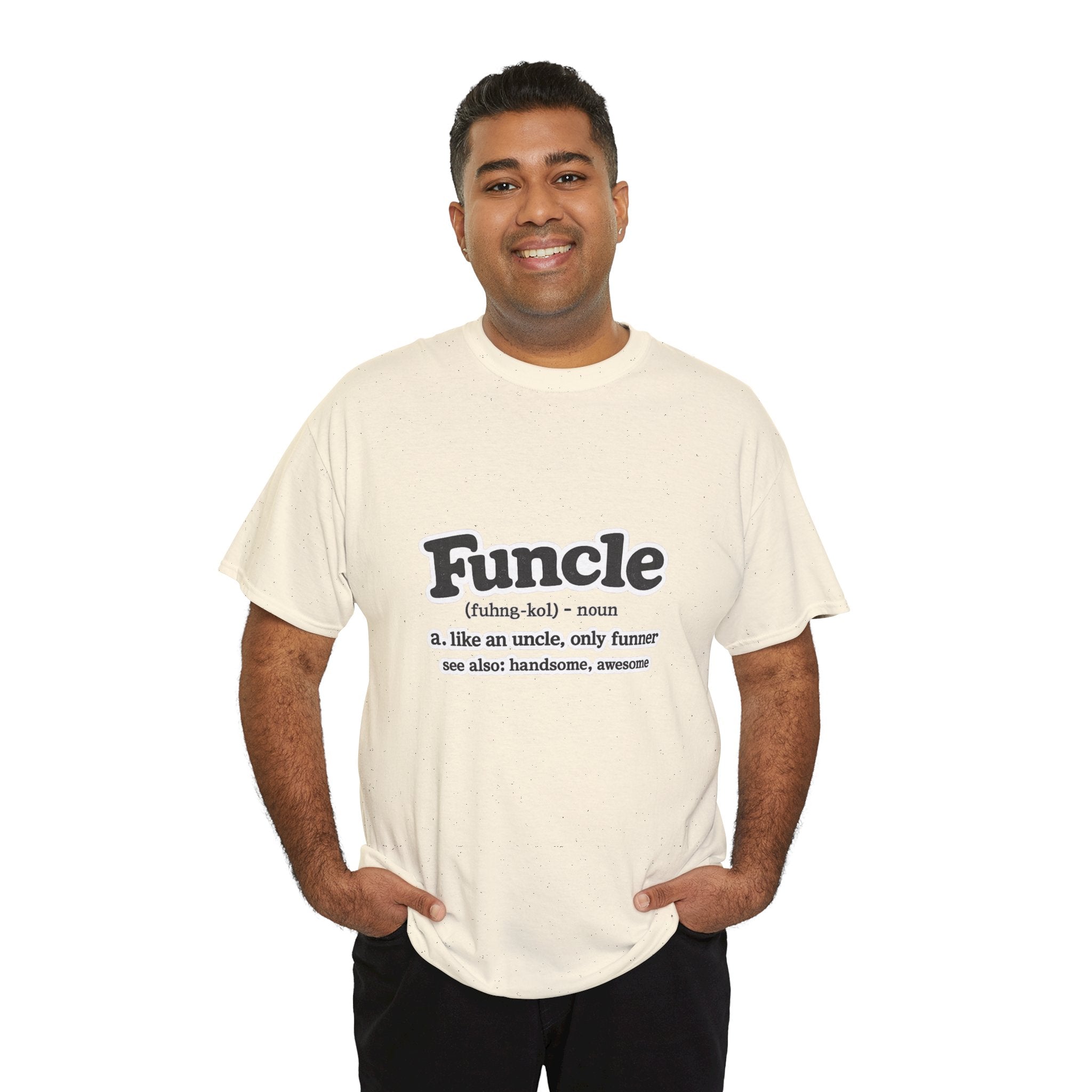 Funny 'Funcle (noun): like an uncle, only funner' Graphic Tee for Uncles