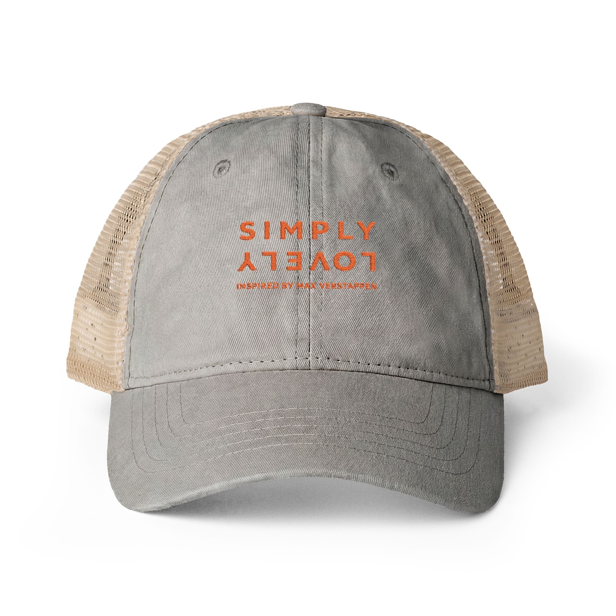 "SIMPLY LOVELY" Women's Washed Mesh-Back Cap
