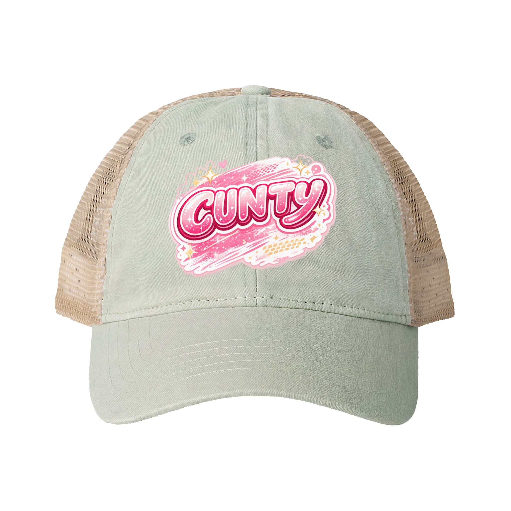 CUNTY Women's Washed Mesh-Back Cap