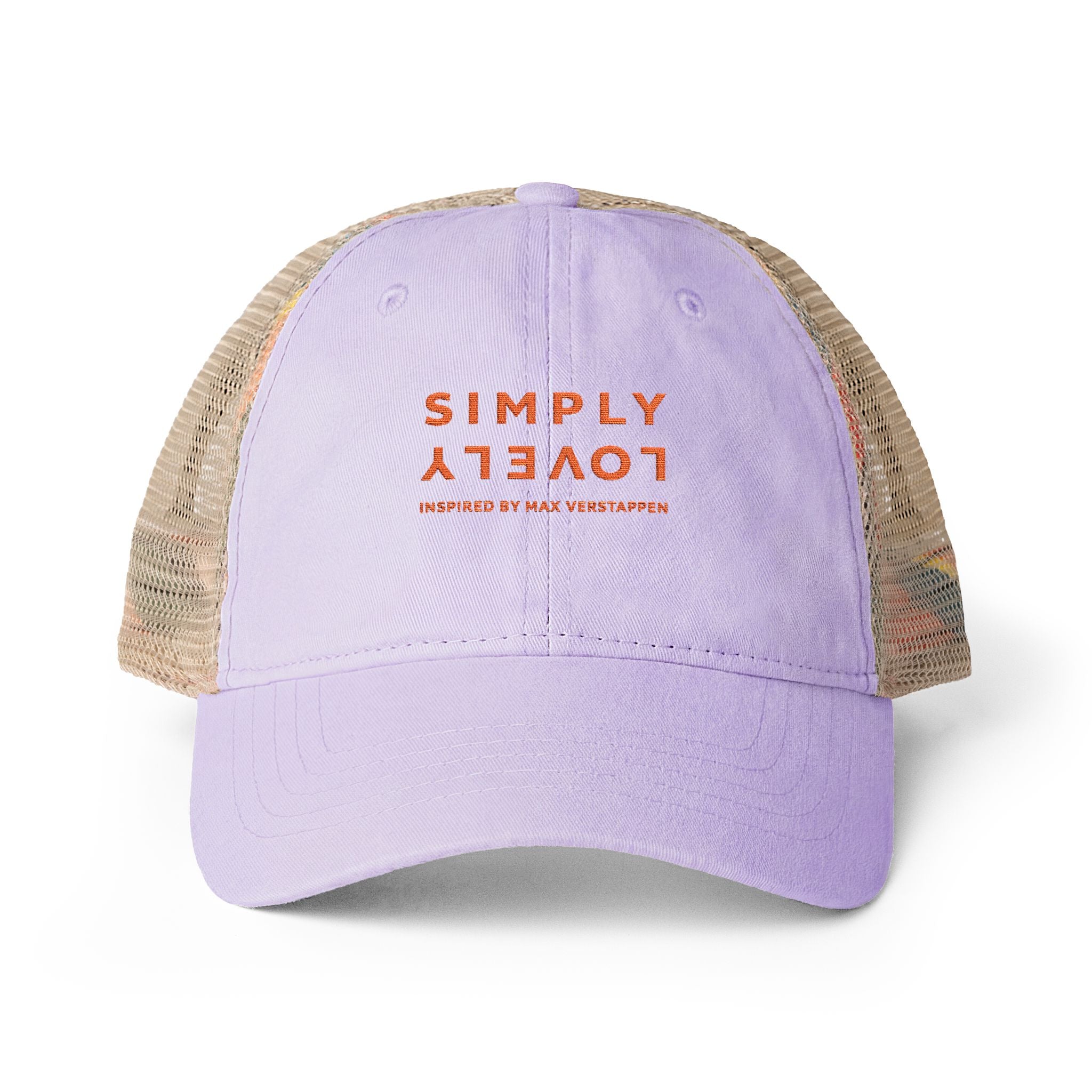 "SIMPLY LOVELY" Women's Washed Mesh-Back Cap