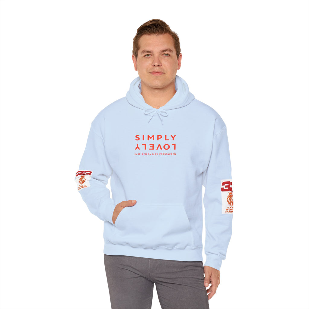 Hoodie - "SIMPLY LOVELY" Graphic Hoodie with Red Tiger Logo