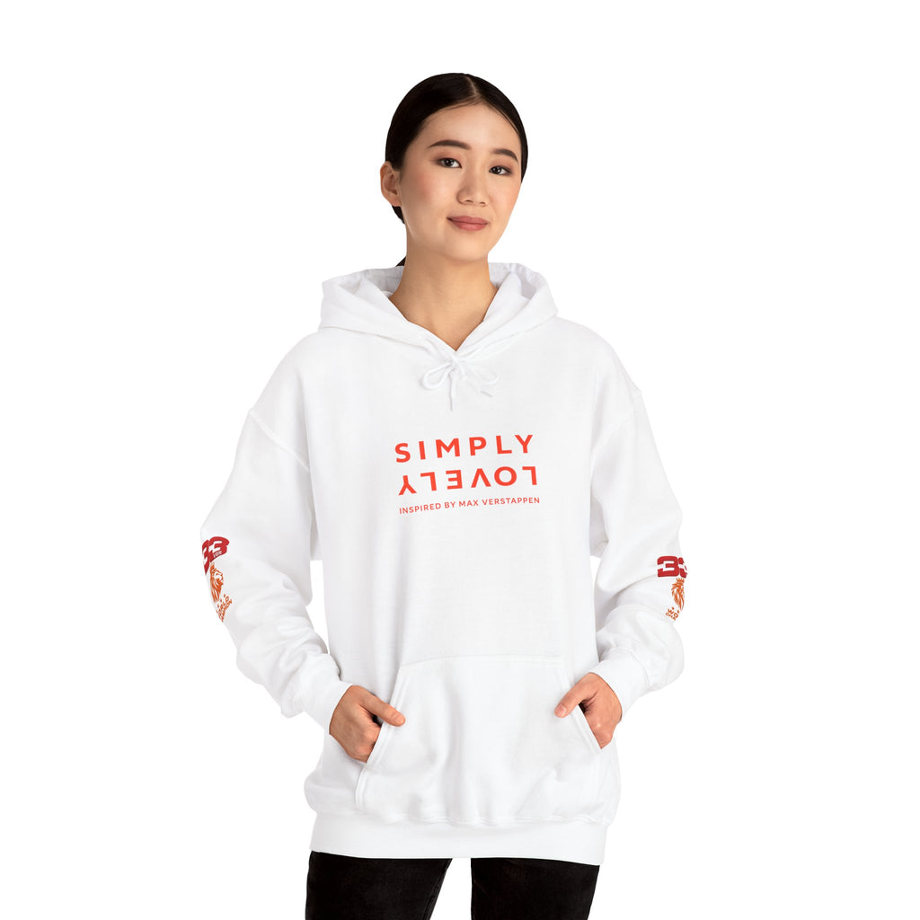 Hoodie - "SIMPLY LOVELY" Graphic Hoodie with Red Tiger Logo
