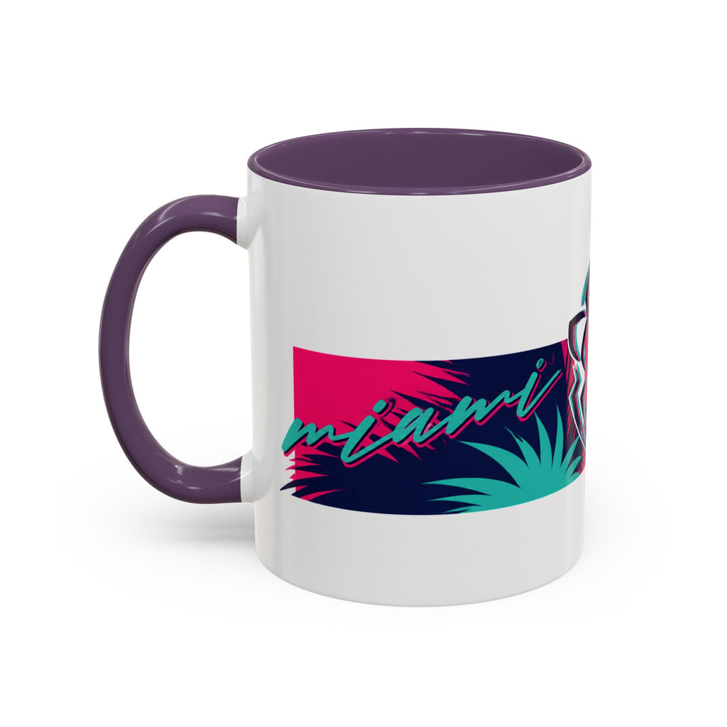 Verstappen Tropical Viper Accent Coffee Mug — Neon Palm Beach Design