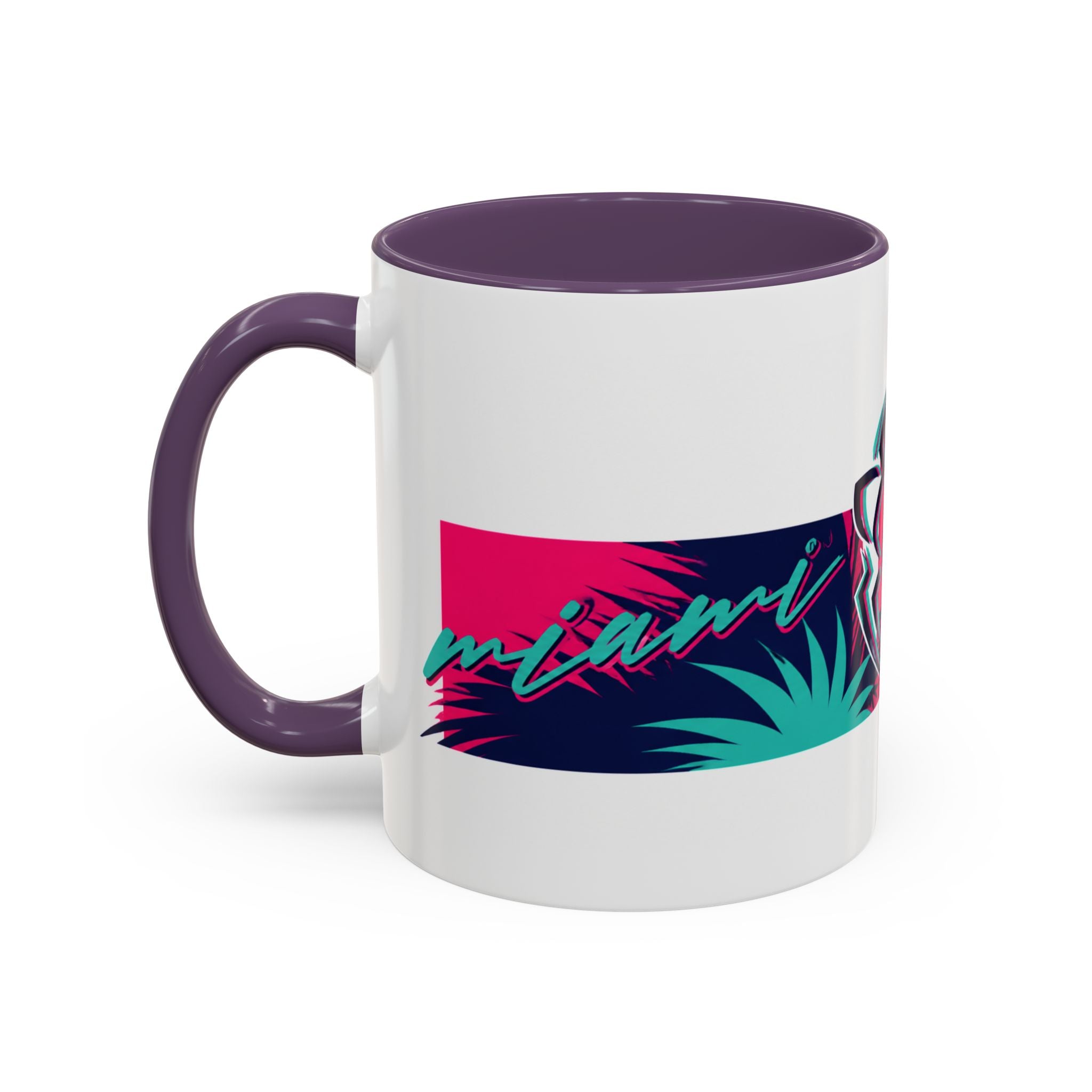 Verstappen Tropical Viper Accent Coffee Mug — Neon Palm Beach Design